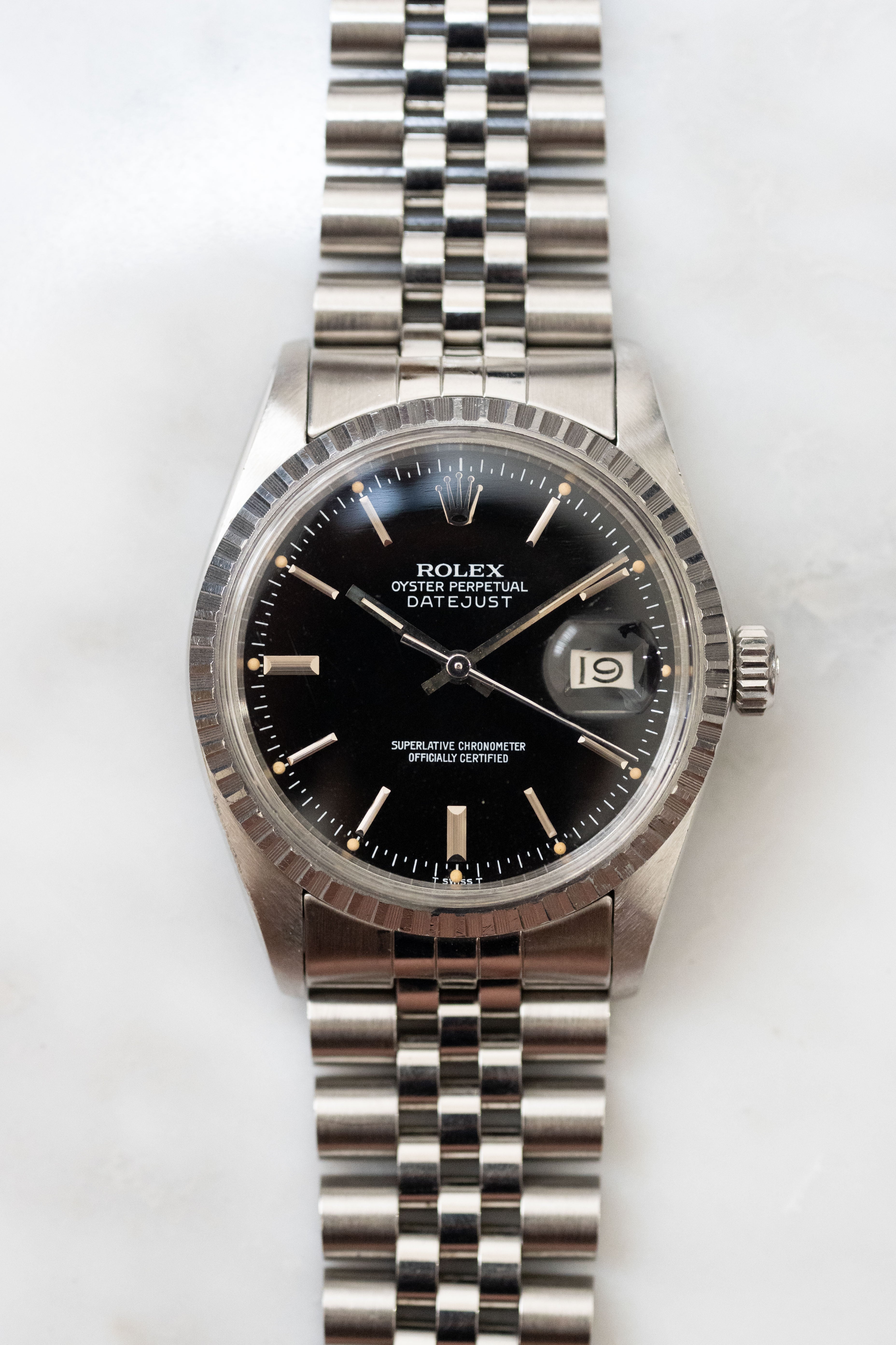 ROLEX ロレックス デイトジャスト Ref.16030 黒文字盤 ミラー
