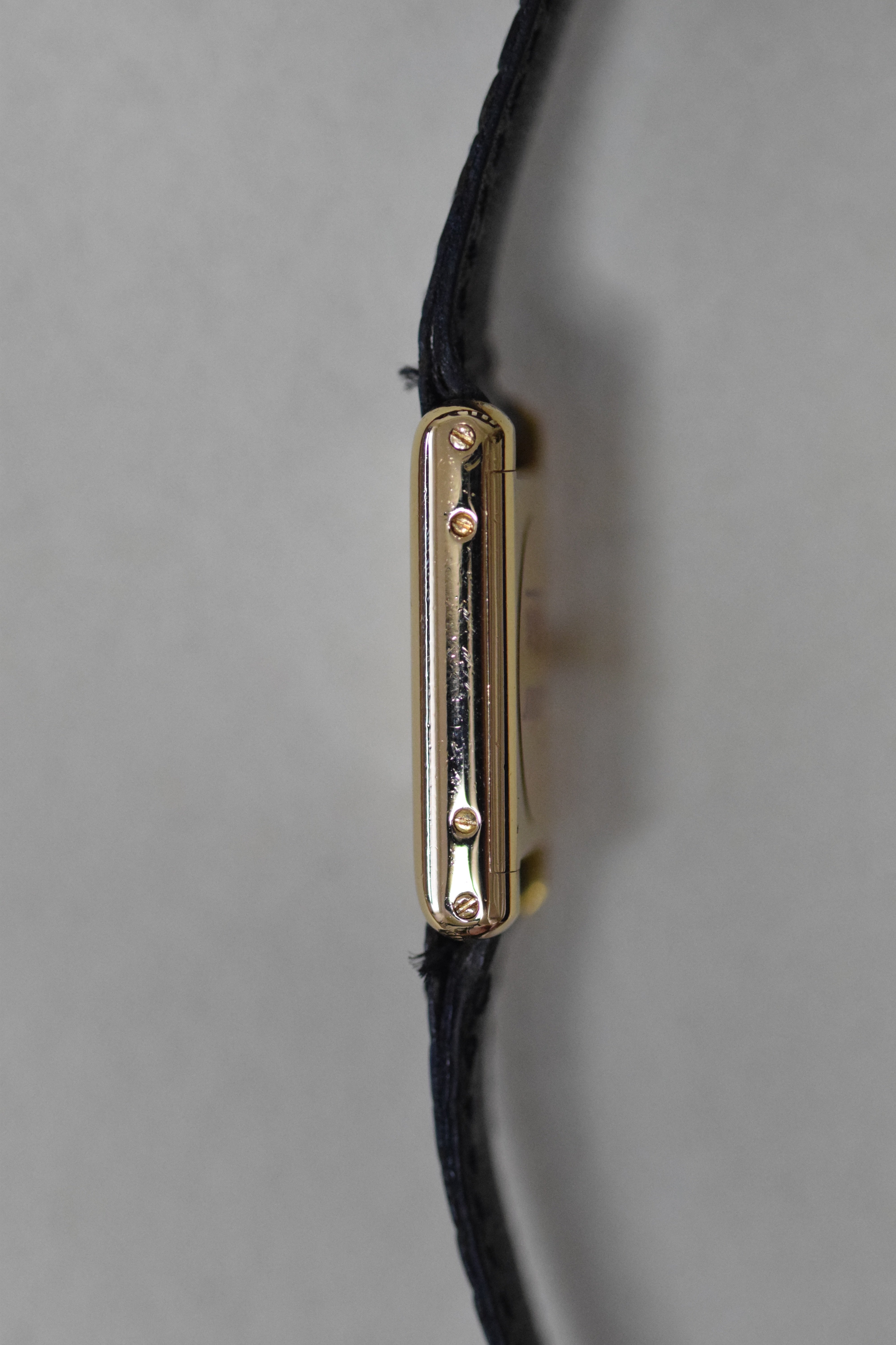 1970s Tank Louis Cartier 18K Gold Ladies SM Size