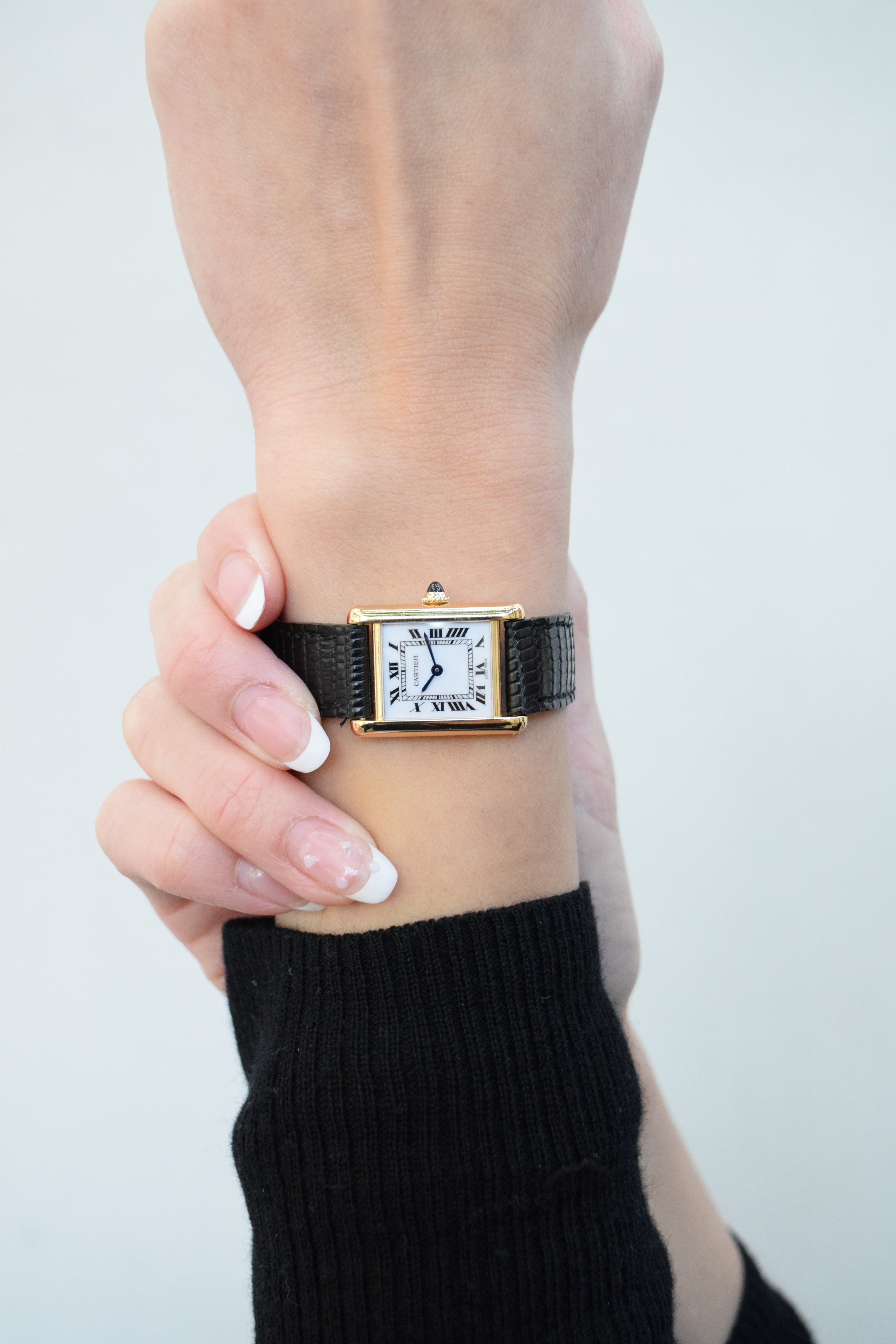 1970s Tank Louis Cartier 18K Gold Ladies SM Size