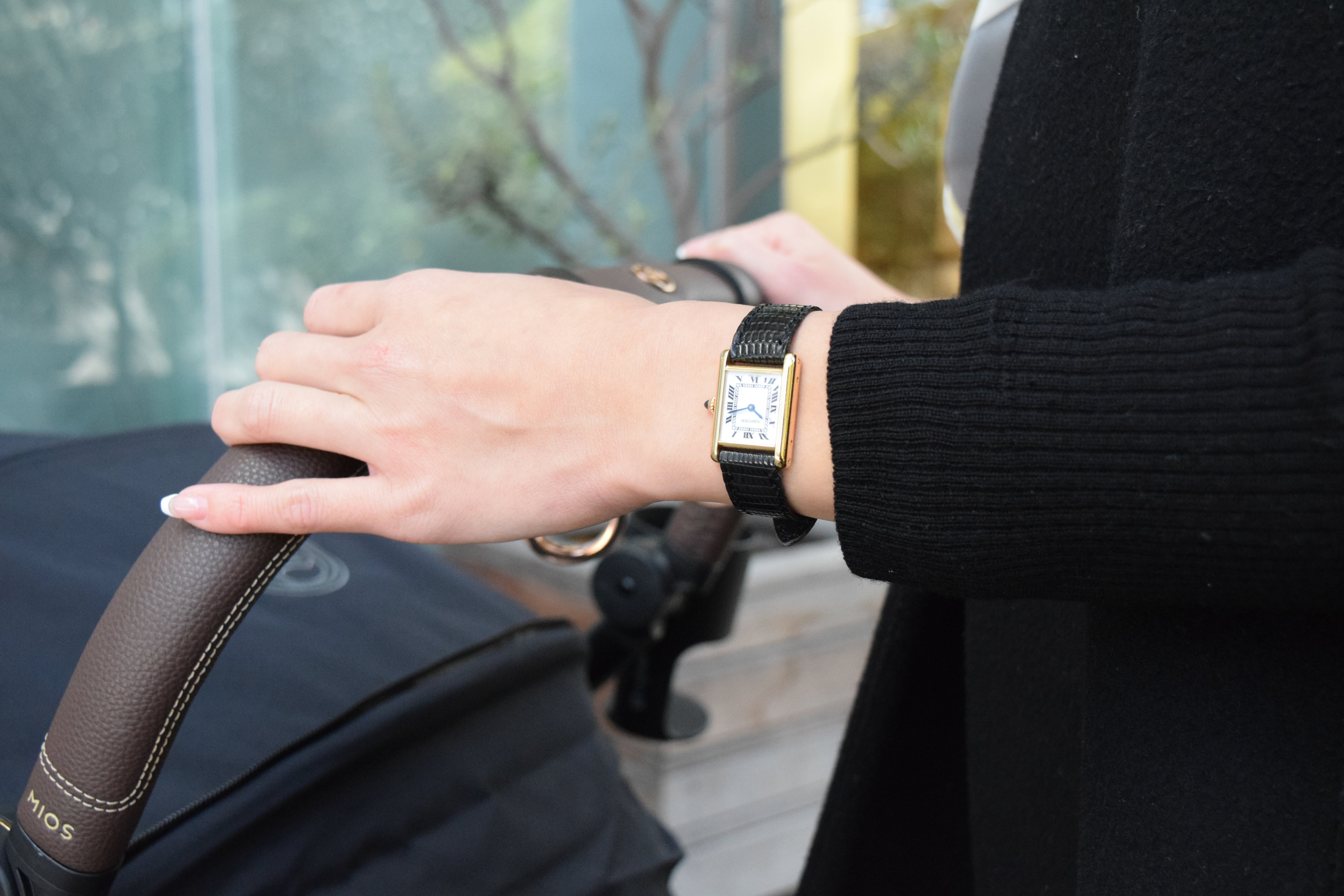 1970s Tank Louis Cartier 18K Gold Ladies SM Size
