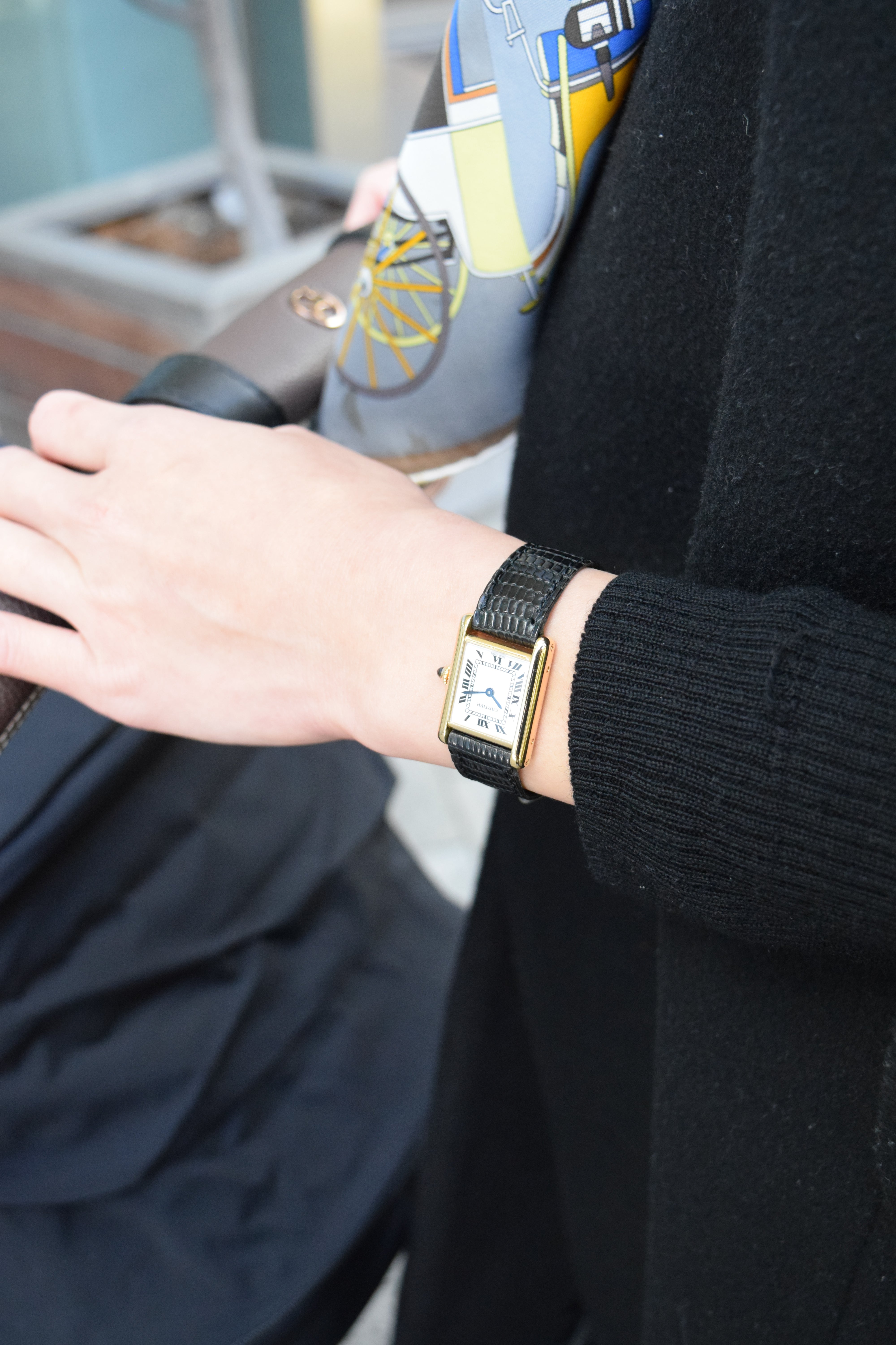 1970s Tank Louis Cartier 18K Gold Ladies SM Size
