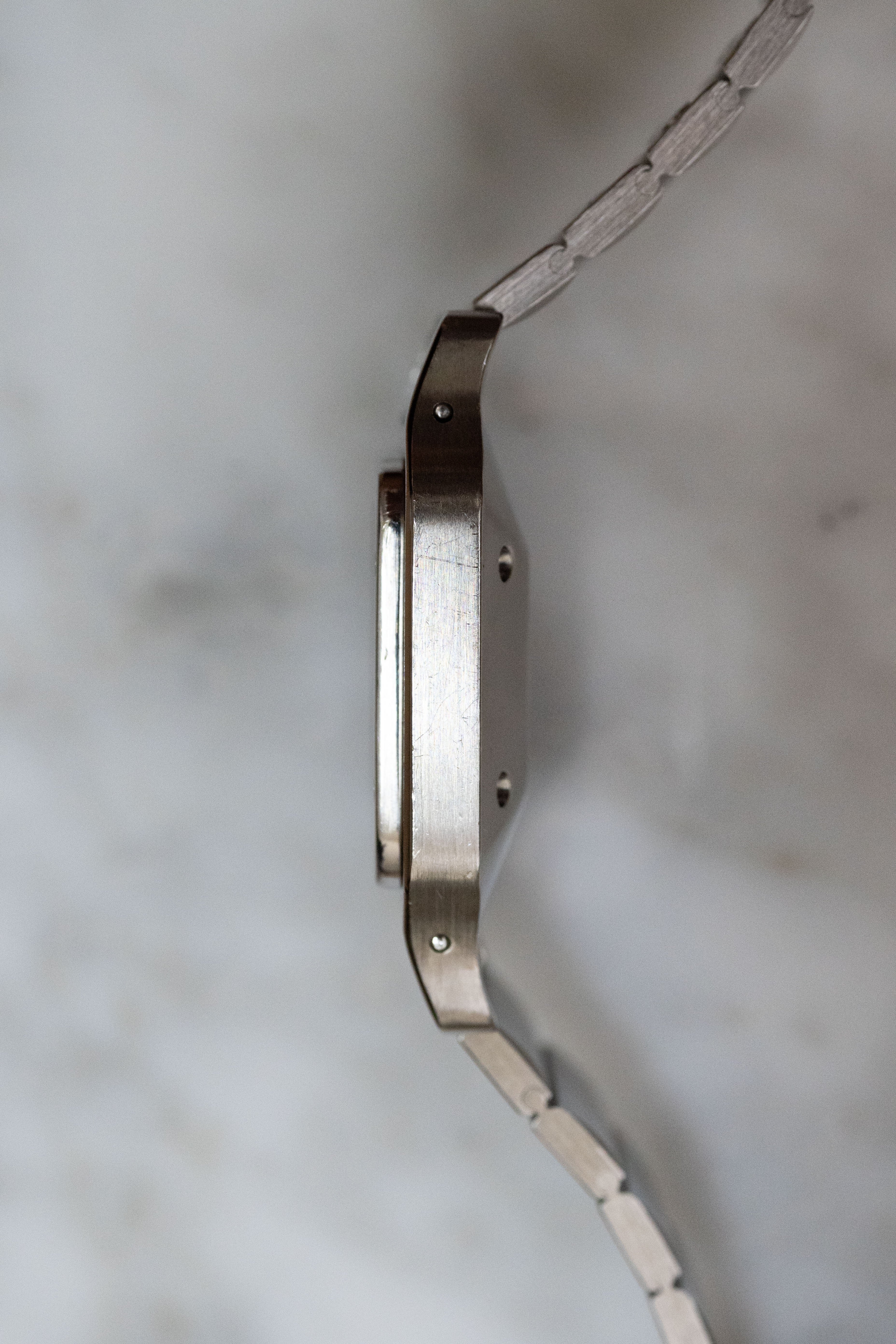Cartier Santos Galbee LM size stainless steel x gold combination automatic model Ref: 2961