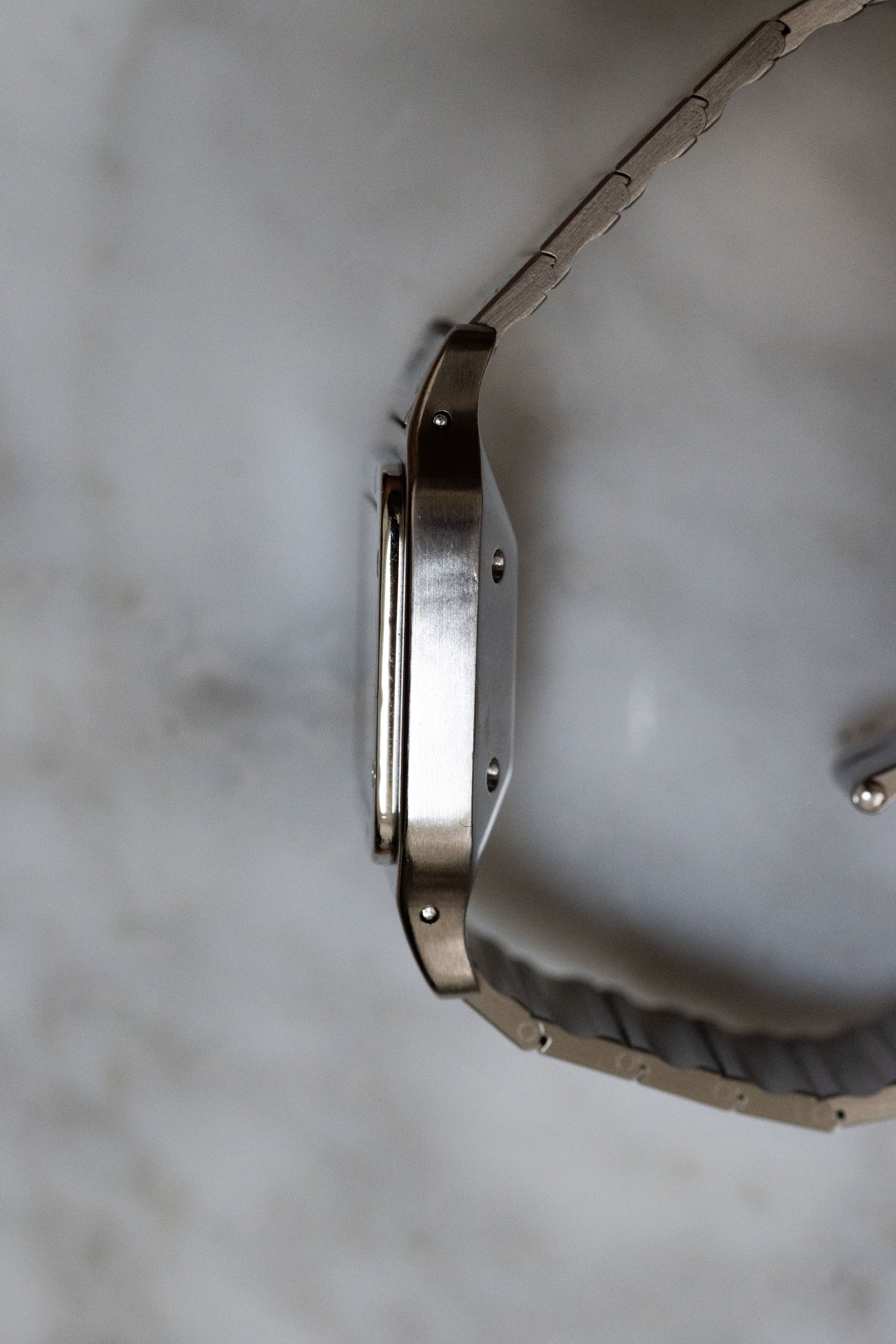 Cartier Santos Galbee LM size stainless steel x gold combination automatic model Ref: 2961
