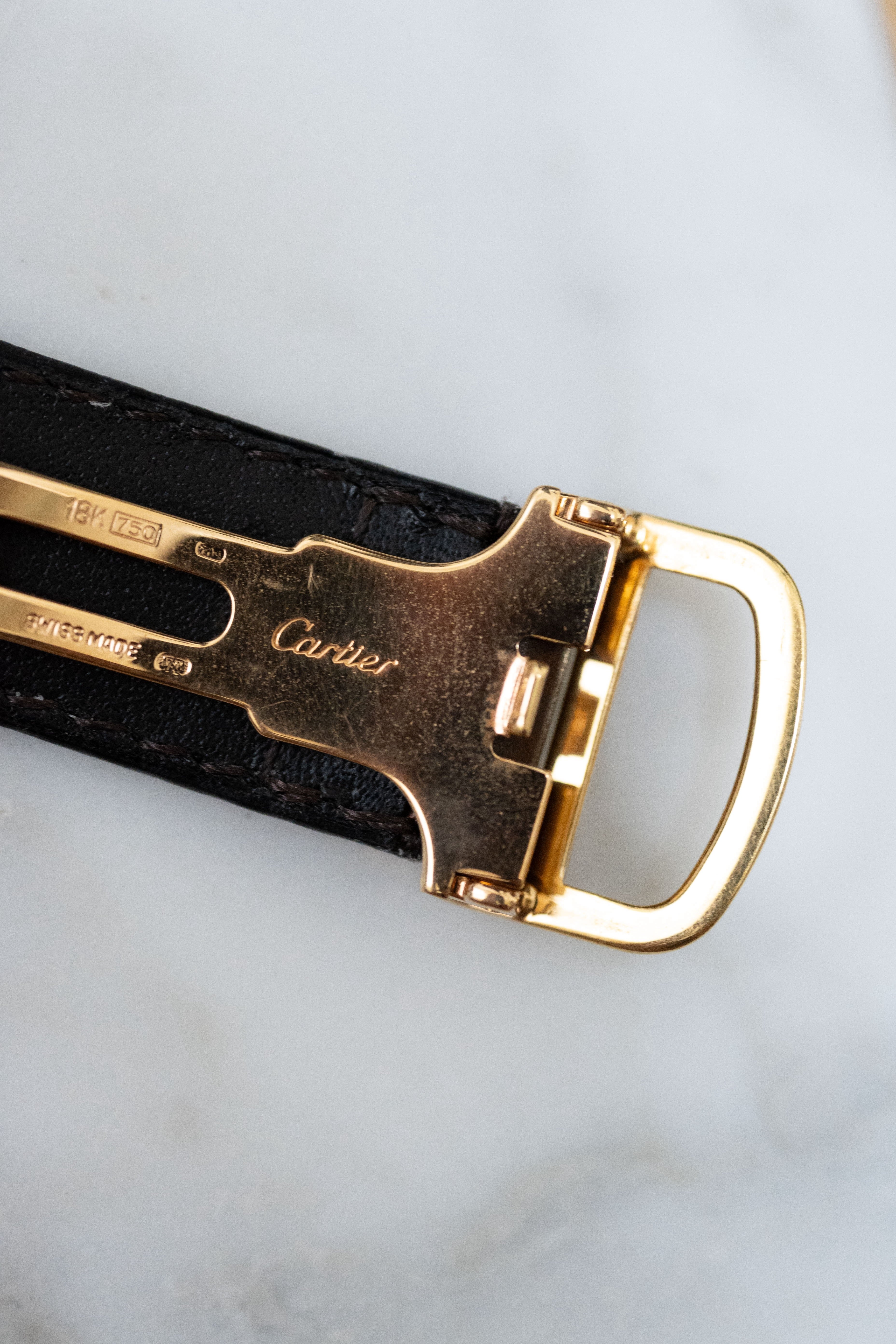 【廃盤モデル】CARTIER タンクアメリカン 18Kイエローゴールド MMサイズ W2600851