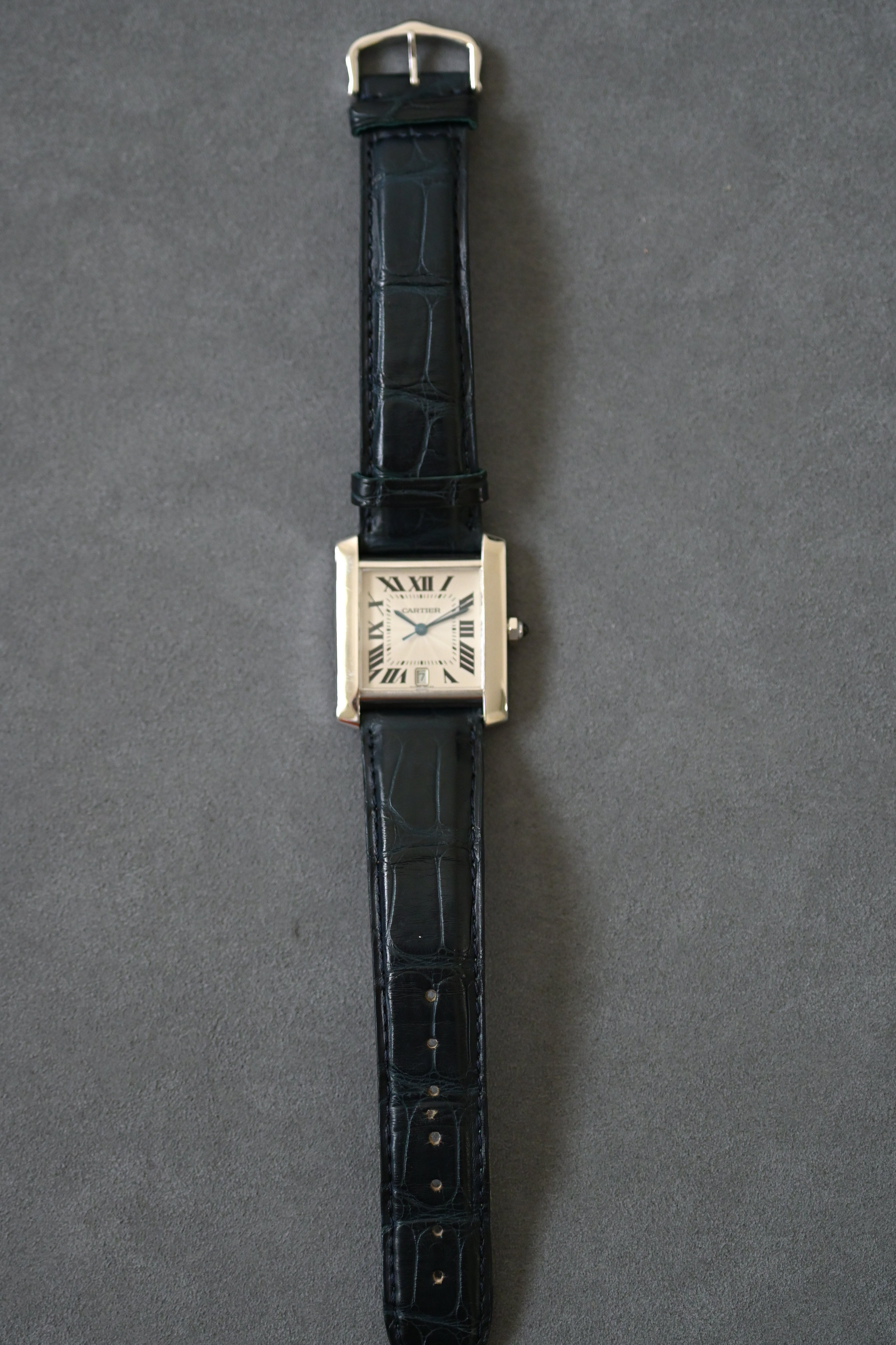 カルティエ タンク フランセーズLMサイズ 18K ホワイトゴールドモデル Ref.2366