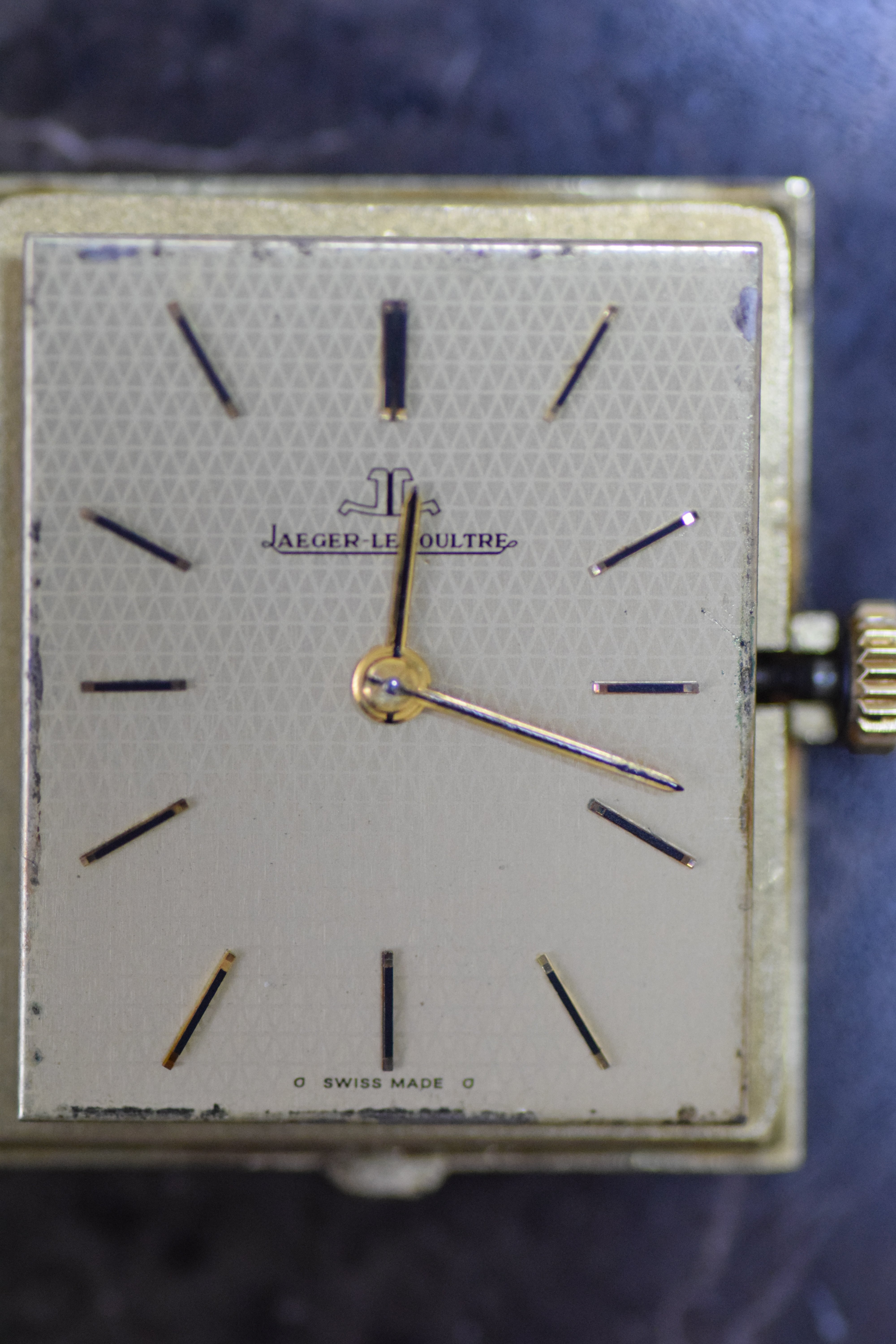 Jaeger-LeCoultre REF.6129.21 1970s 18K Yellow Gold Rectangular Model