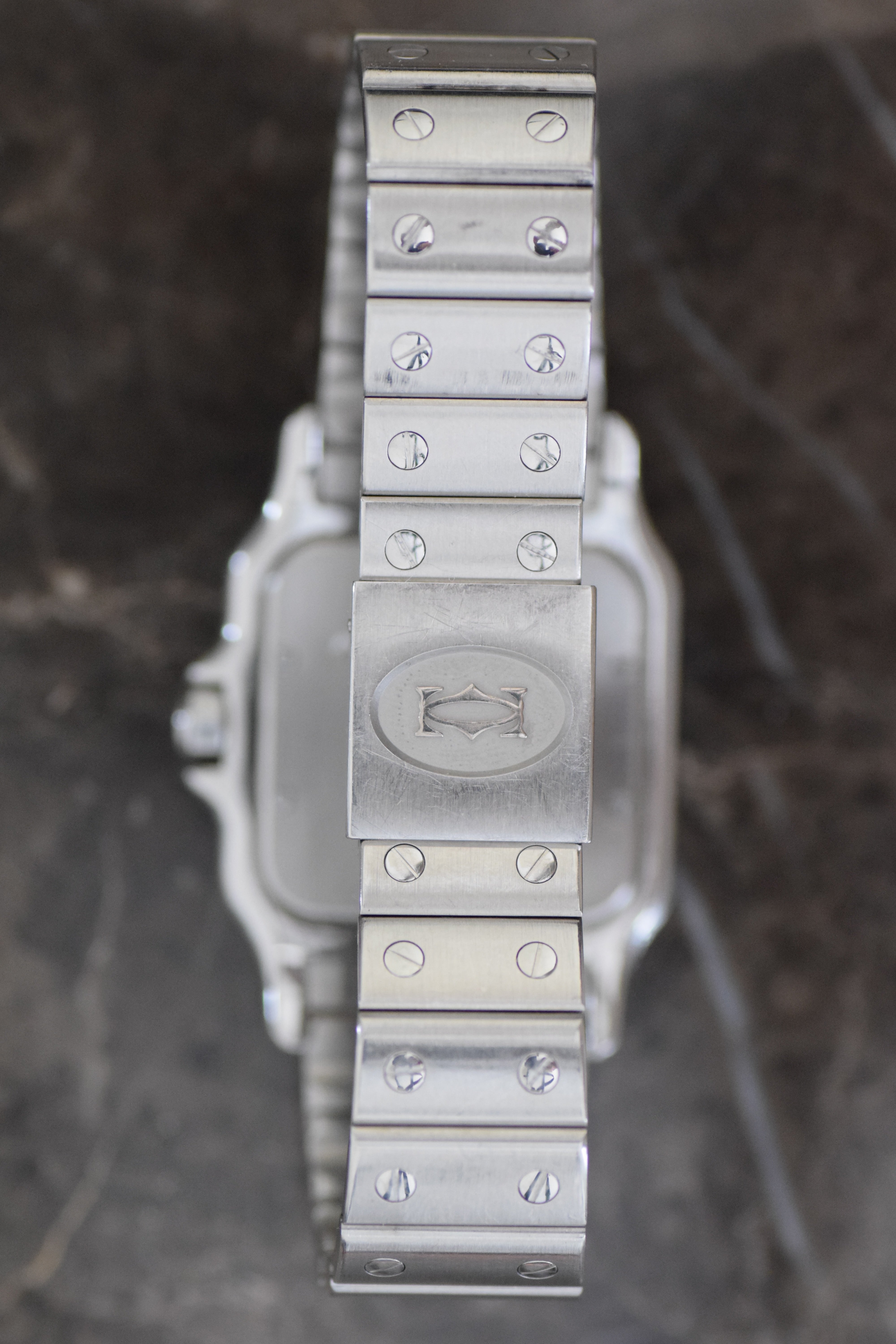 Cartier Santos Galbe LM size Quartz All stainless steel Ref: 1564