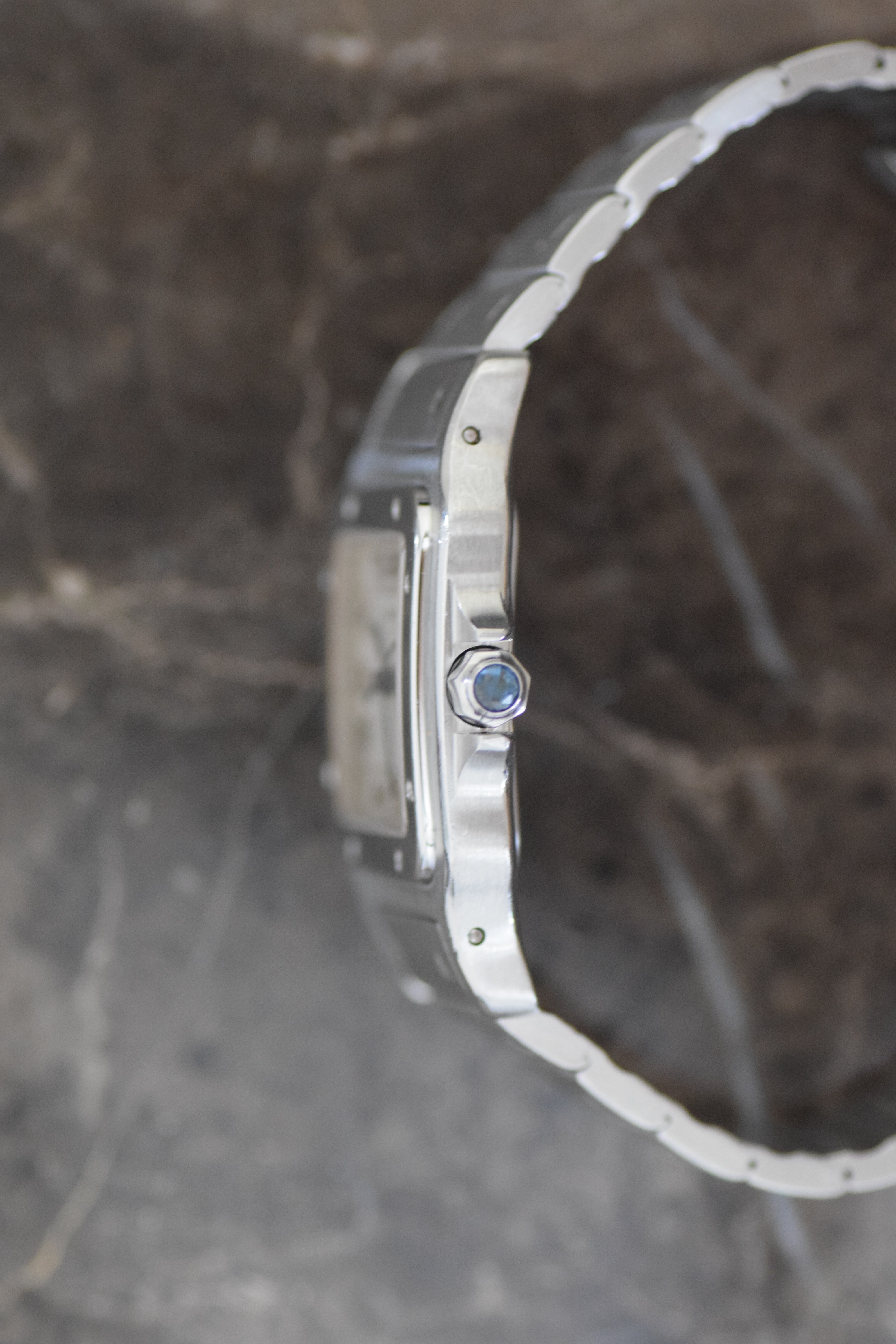 Cartier Santos Galbe LM size Quartz All stainless steel Ref: 1564