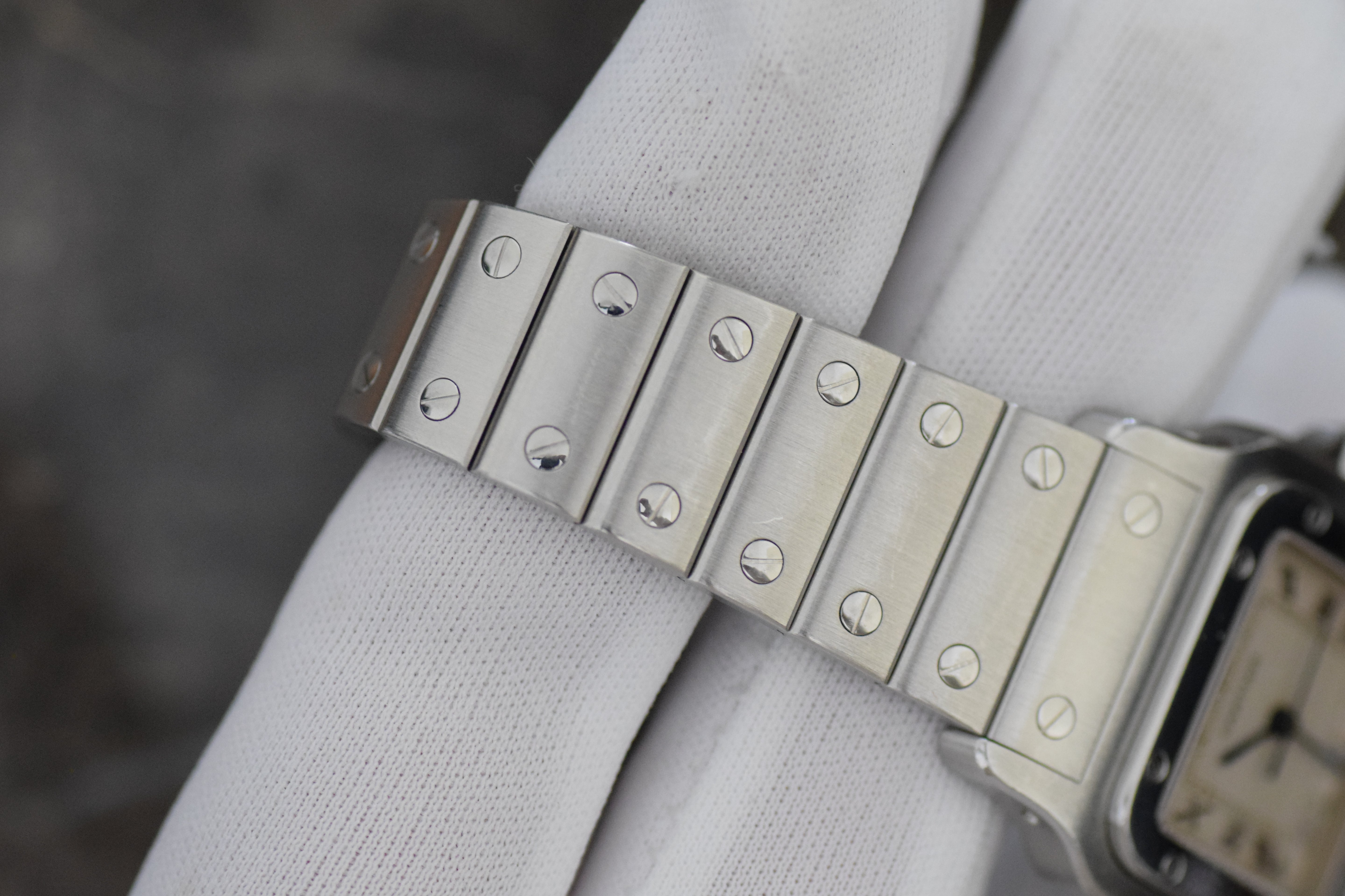 Cartier Santos Galbe LM size Quartz All stainless steel Ref: 1564