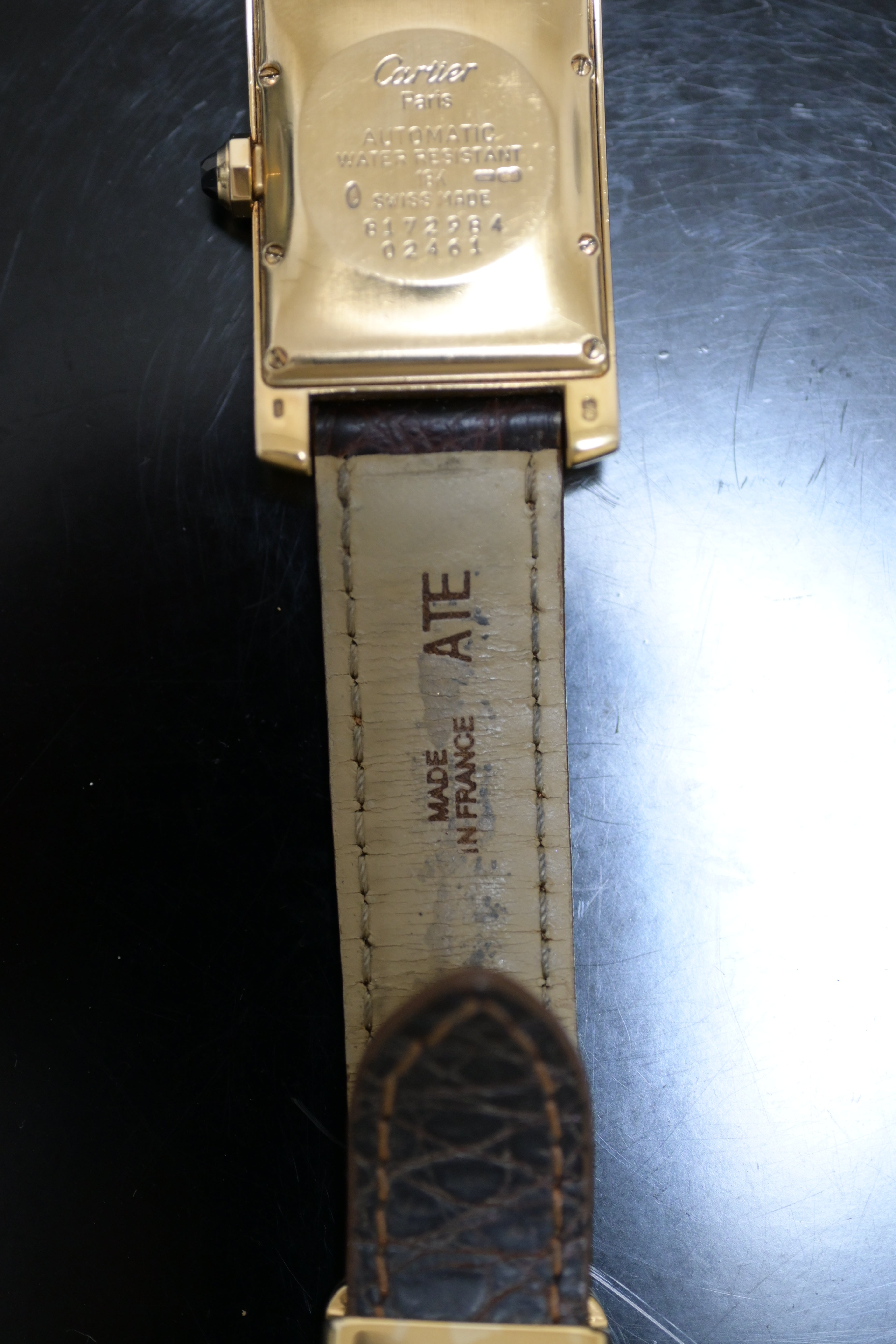 【廃盤モデル】カルティエ タンクアメリカン Ref.8172984 18Kイエローゴールド MMサイズ
