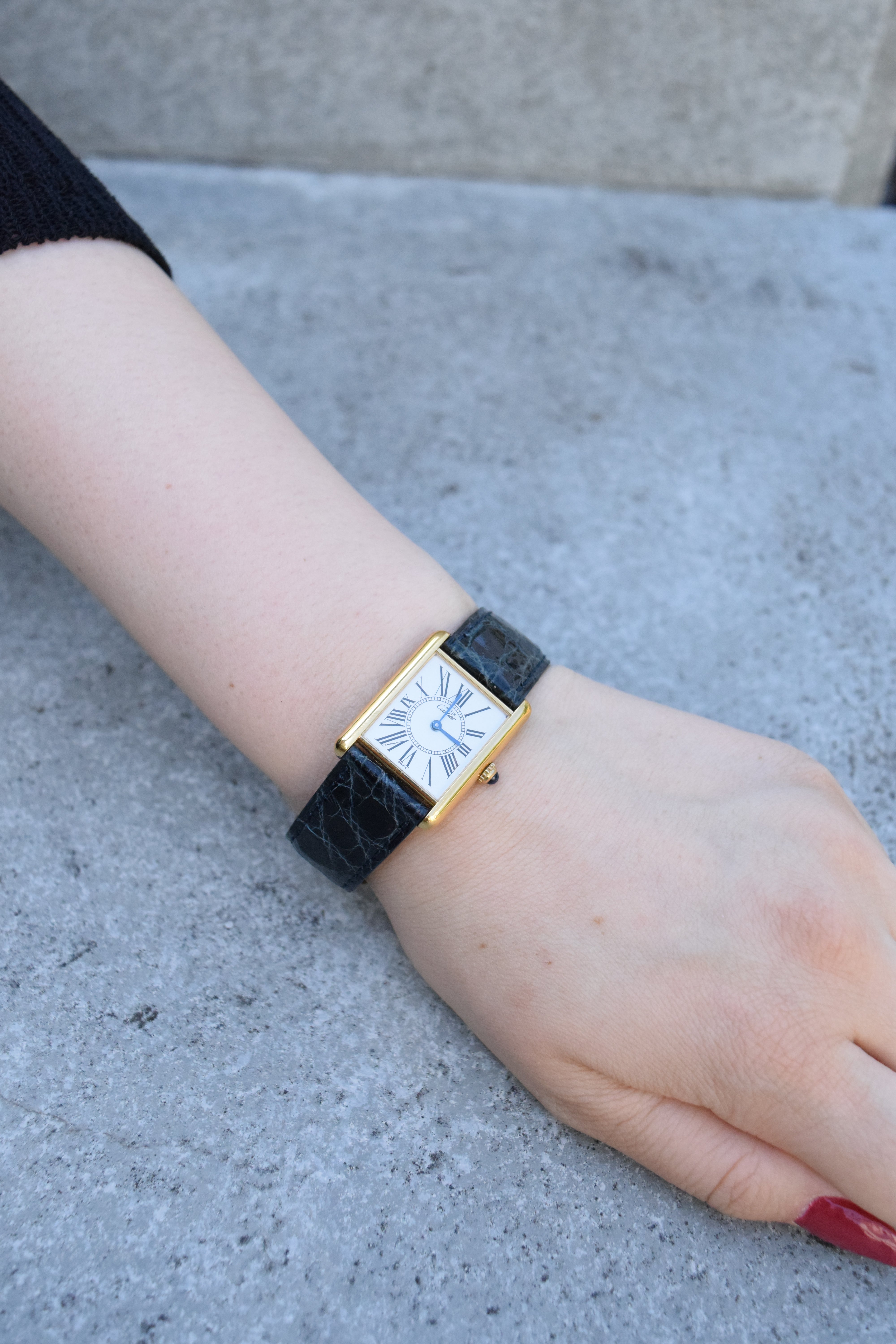 CARTIER カルティエ マストタンク LMサイズ オパラン クォーツ