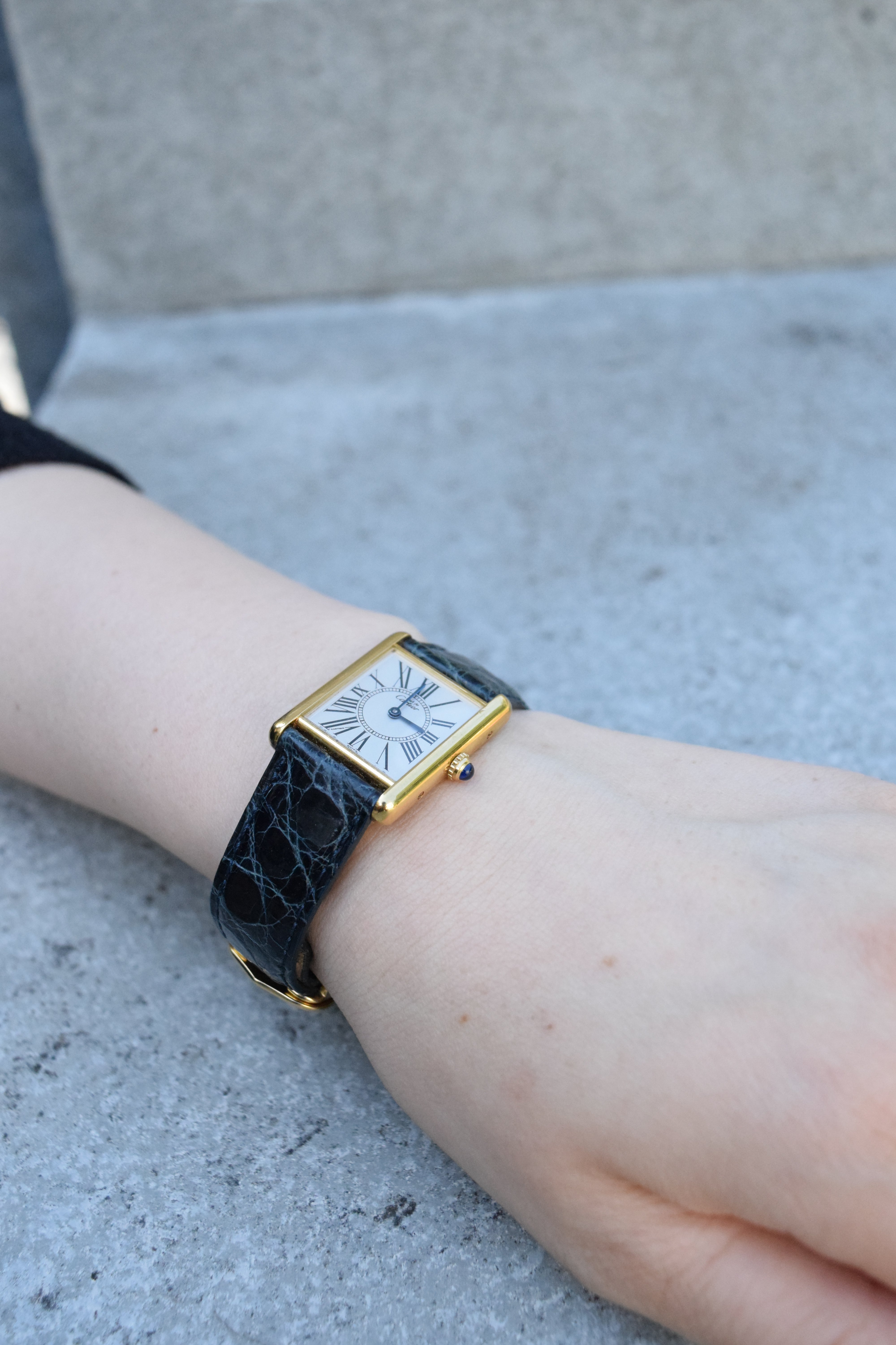 CARTIER カルティエ マストタンク LMサイズ オパラン クォーツ