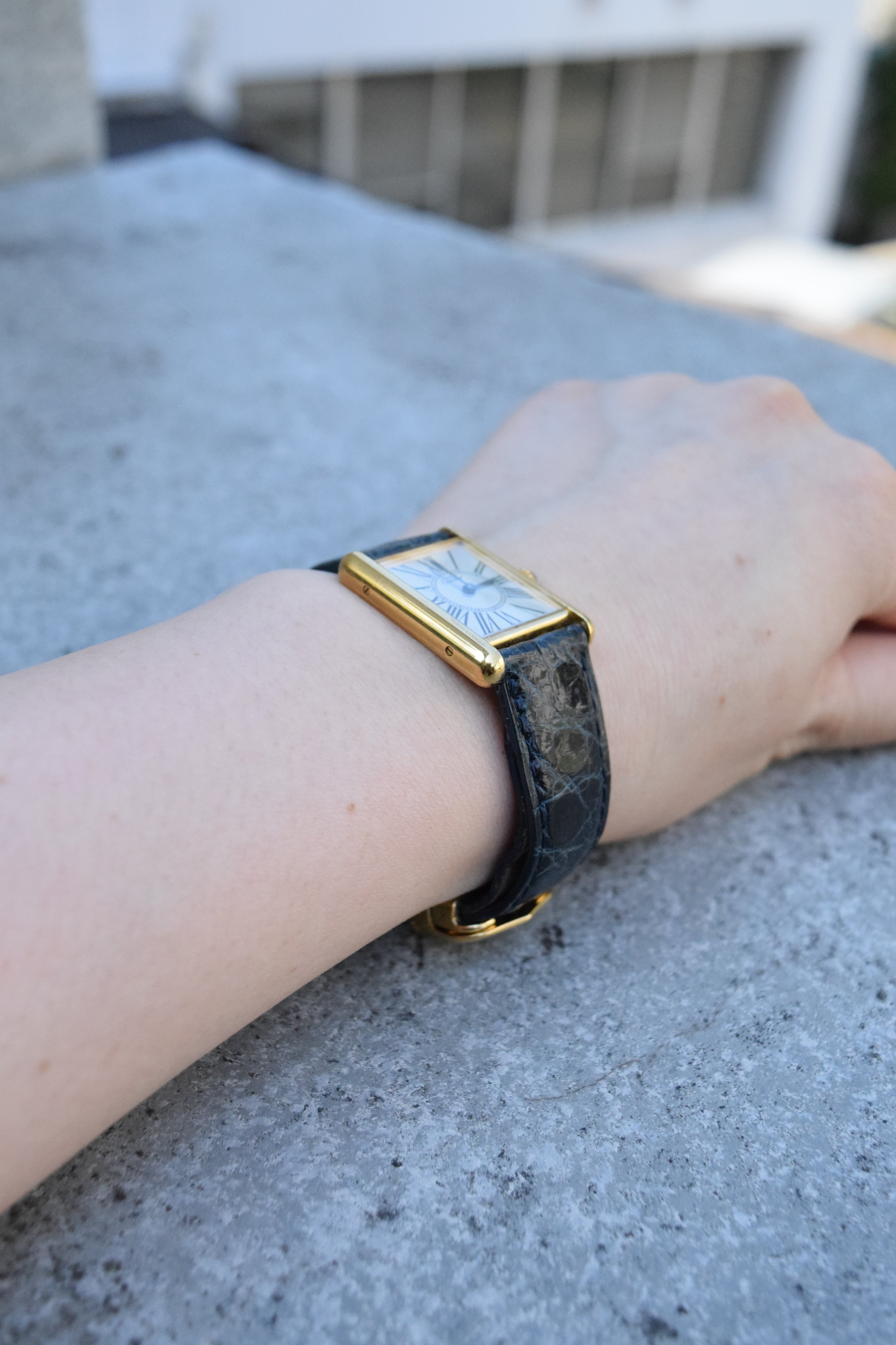 CARTIER カルティエ マストタンク LMサイズ オパラン クォーツ