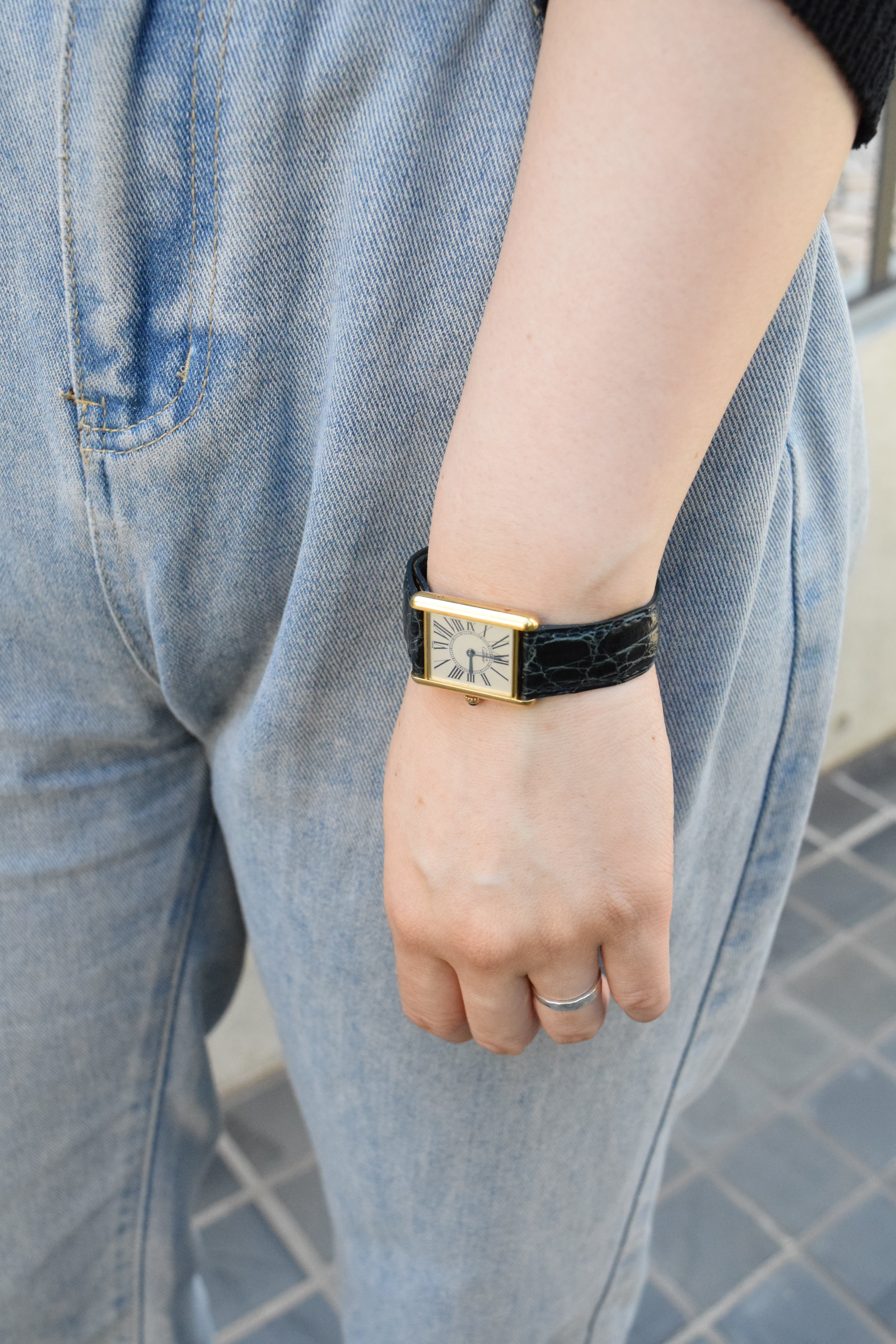 CARTIER カルティエ マストタンク LMサイズ オパラン クォーツ