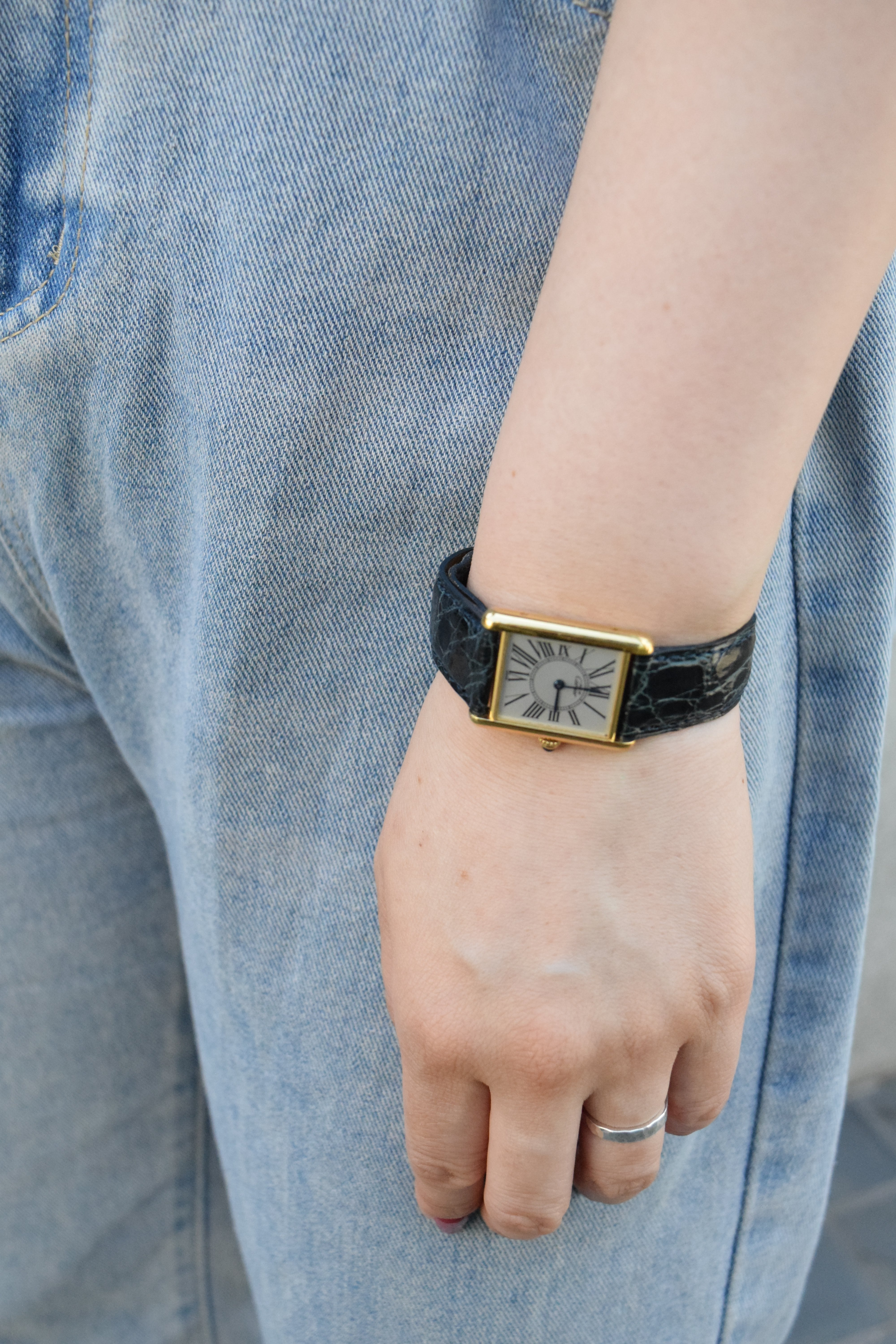CARTIER カルティエ マストタンク LMサイズ オパラン クォーツ
