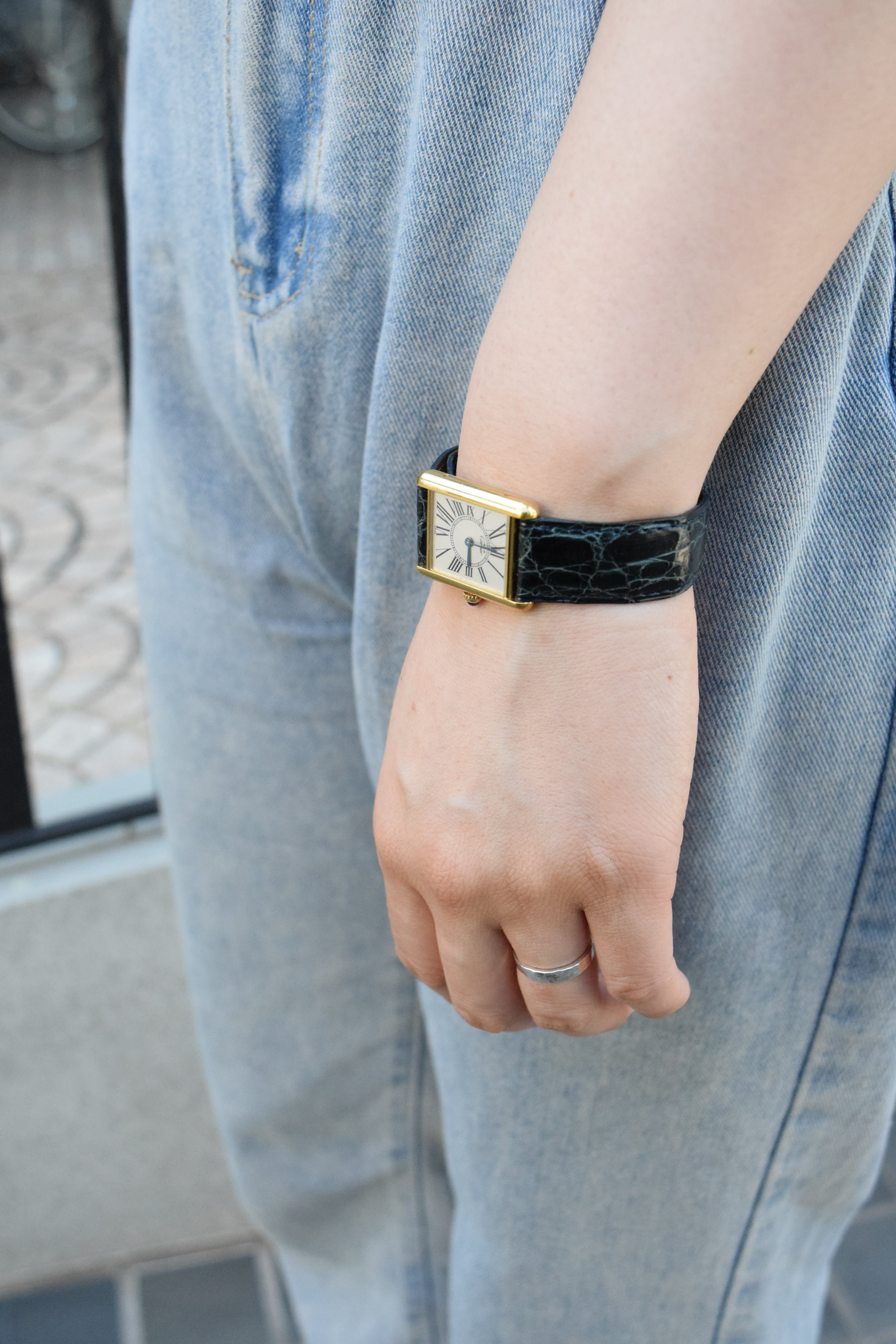 CARTIER カルティエ マストタンク LMサイズ オパラン クォーツ