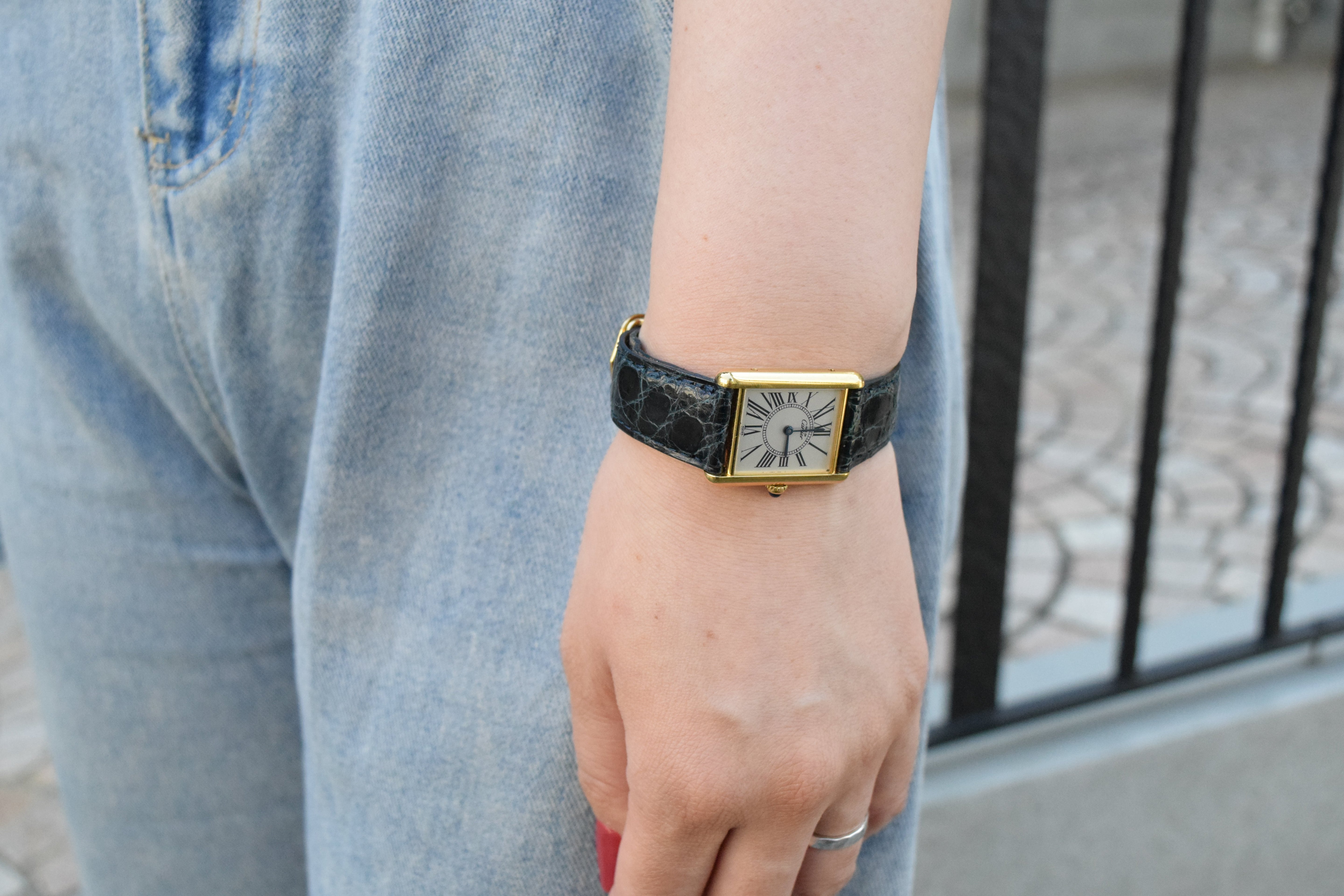 CARTIER カルティエ マストタンク LMサイズ オパラン クォーツ