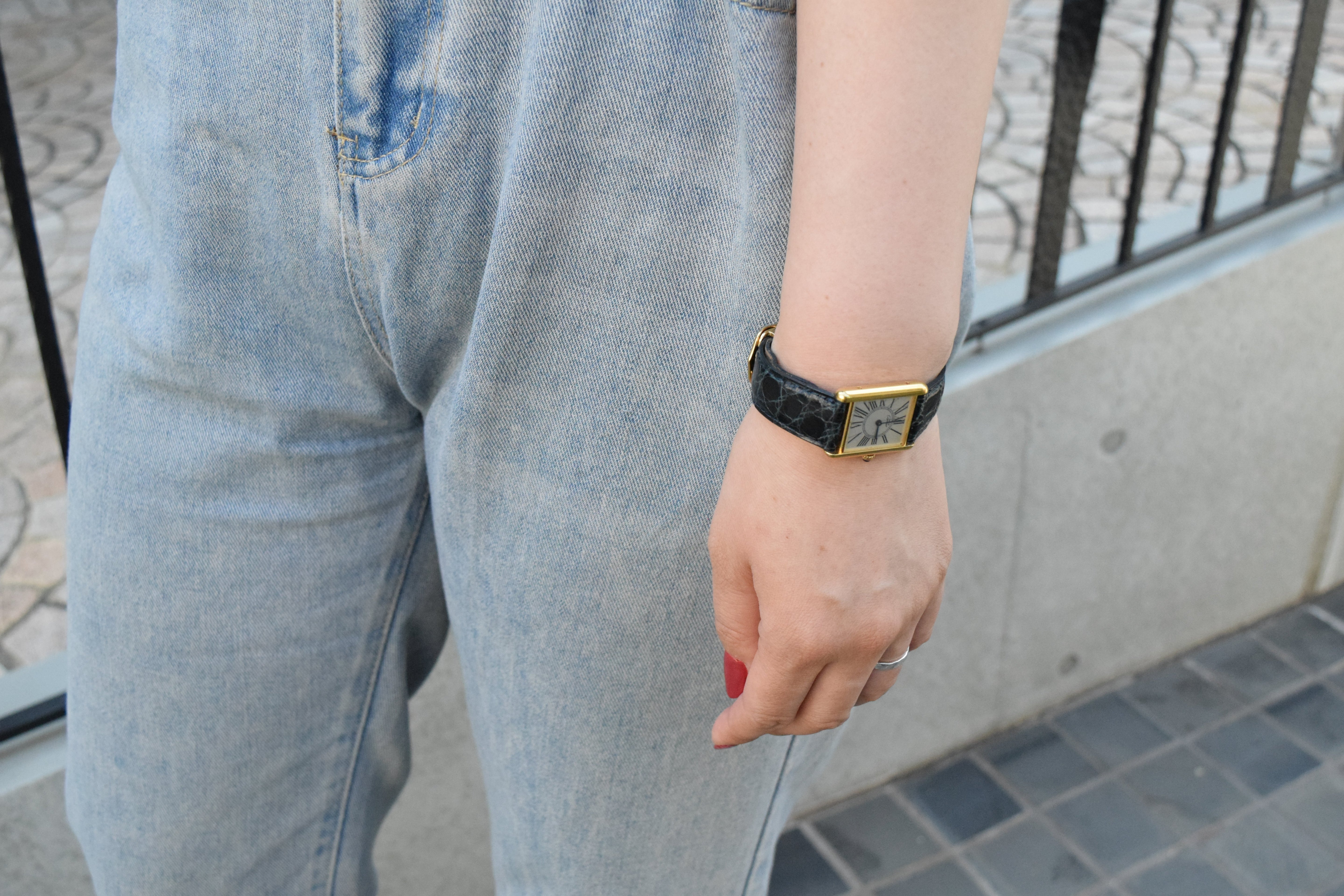 CARTIER カルティエ マストタンク LMサイズ オパラン クォーツ