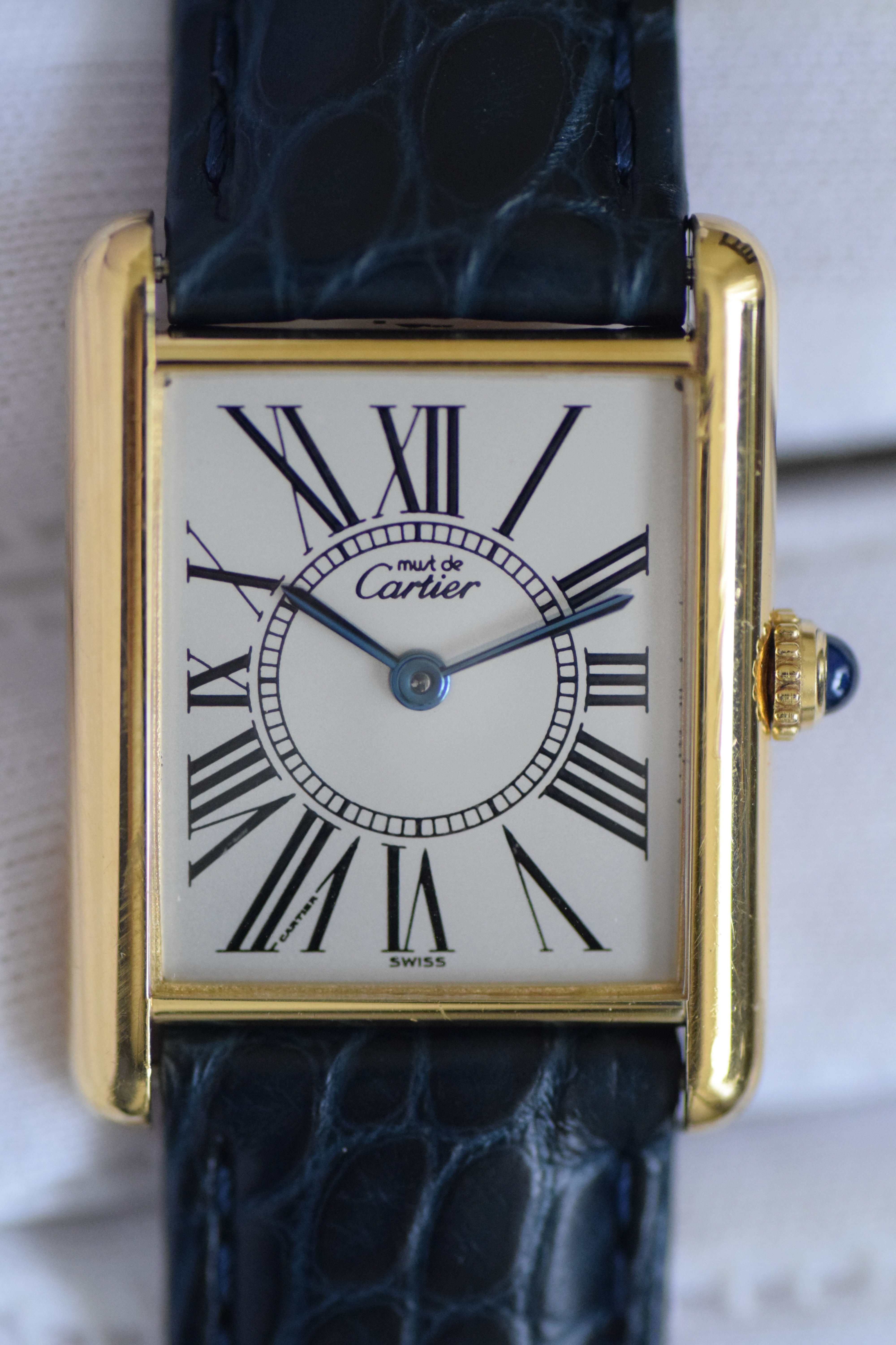 CARTIER カルティエ マストタンク LMサイズ オパラン クォーツ