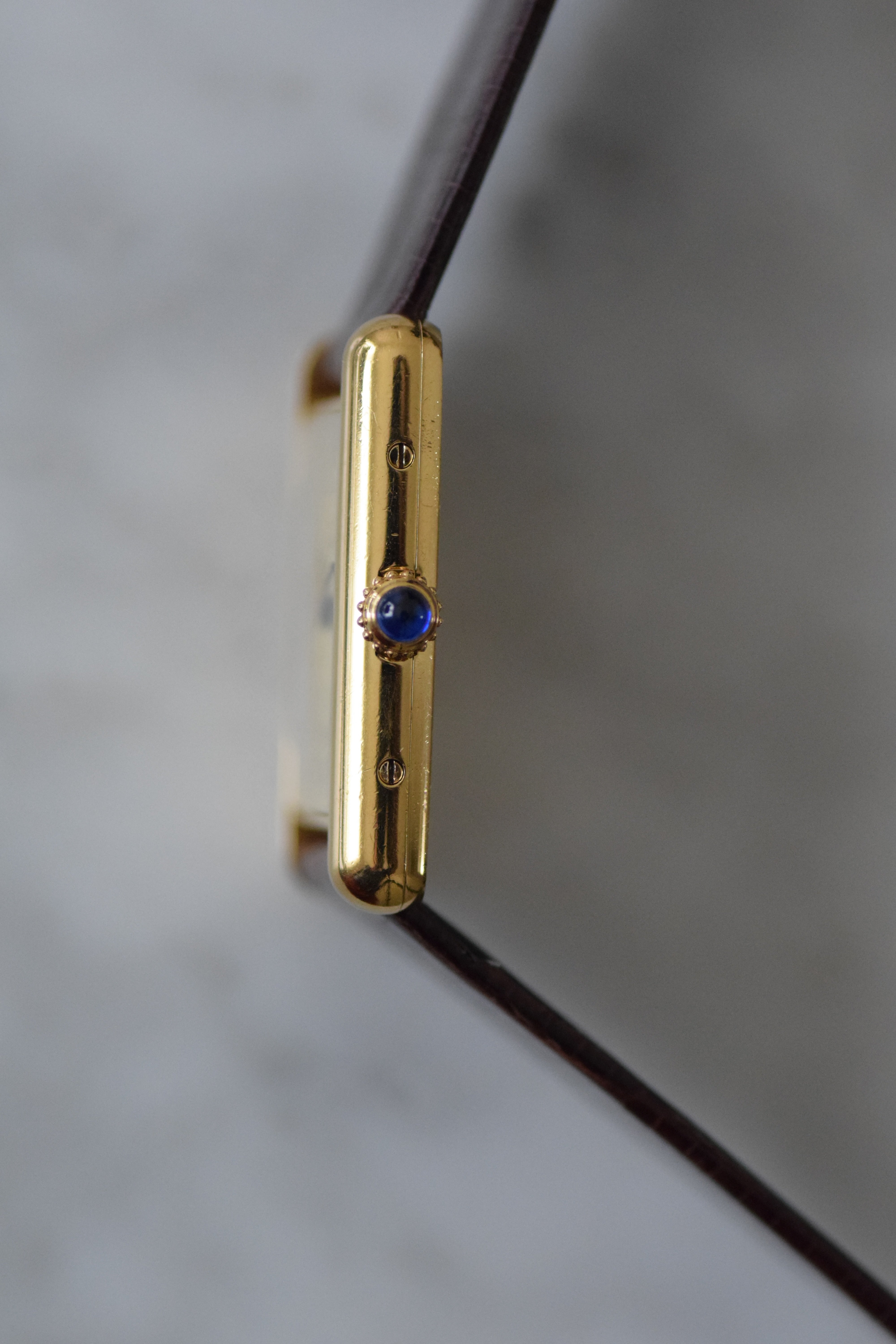 廃盤マスト ドゥ カルティエ タンク(マストタンク) ヴィンテージウォッチ アイボリー LMサイズ クオーツ