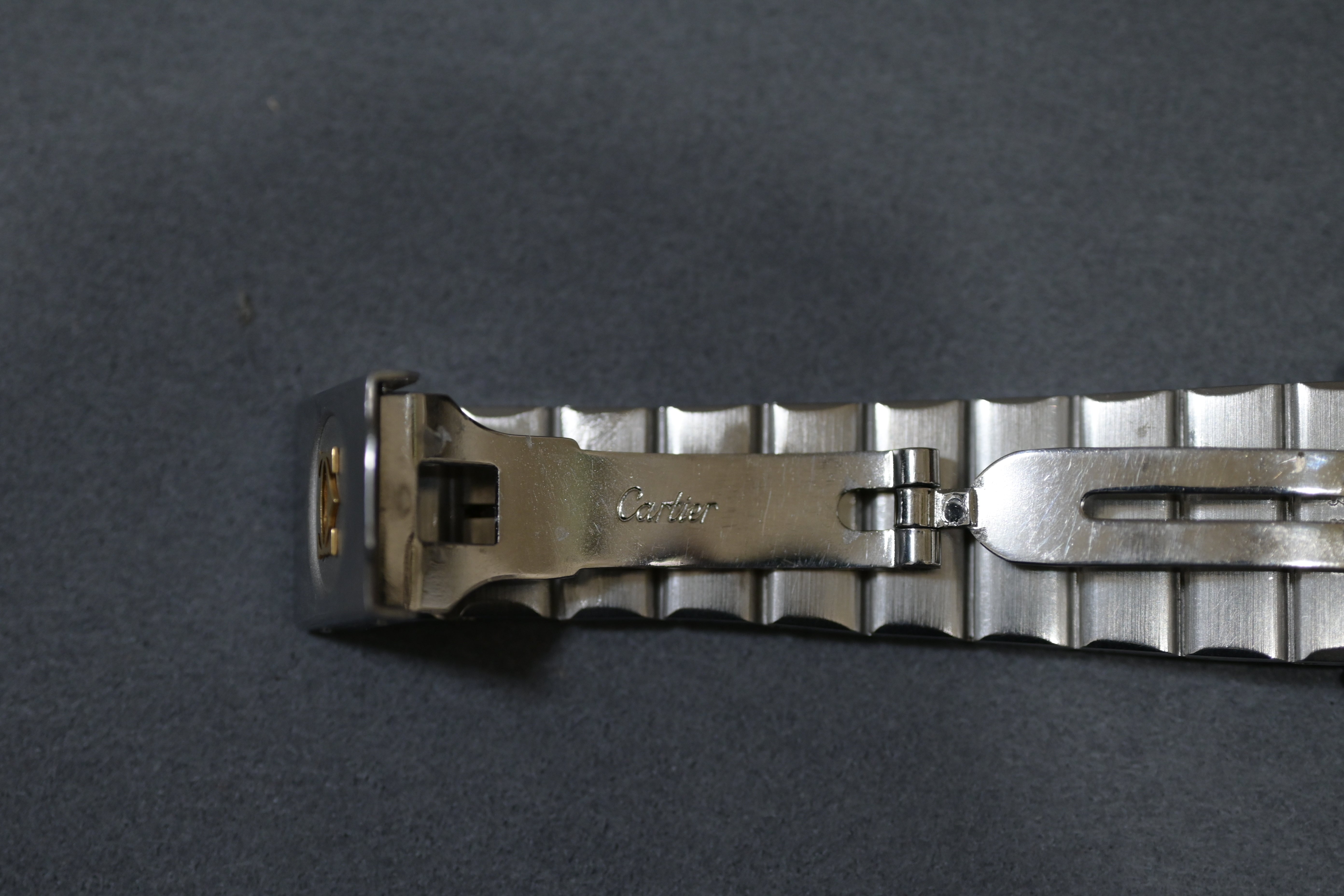 カルティエ サントスカレ LMサイズ ステンレス x ゴールドコンビ自動巻モデル Ref:2960
