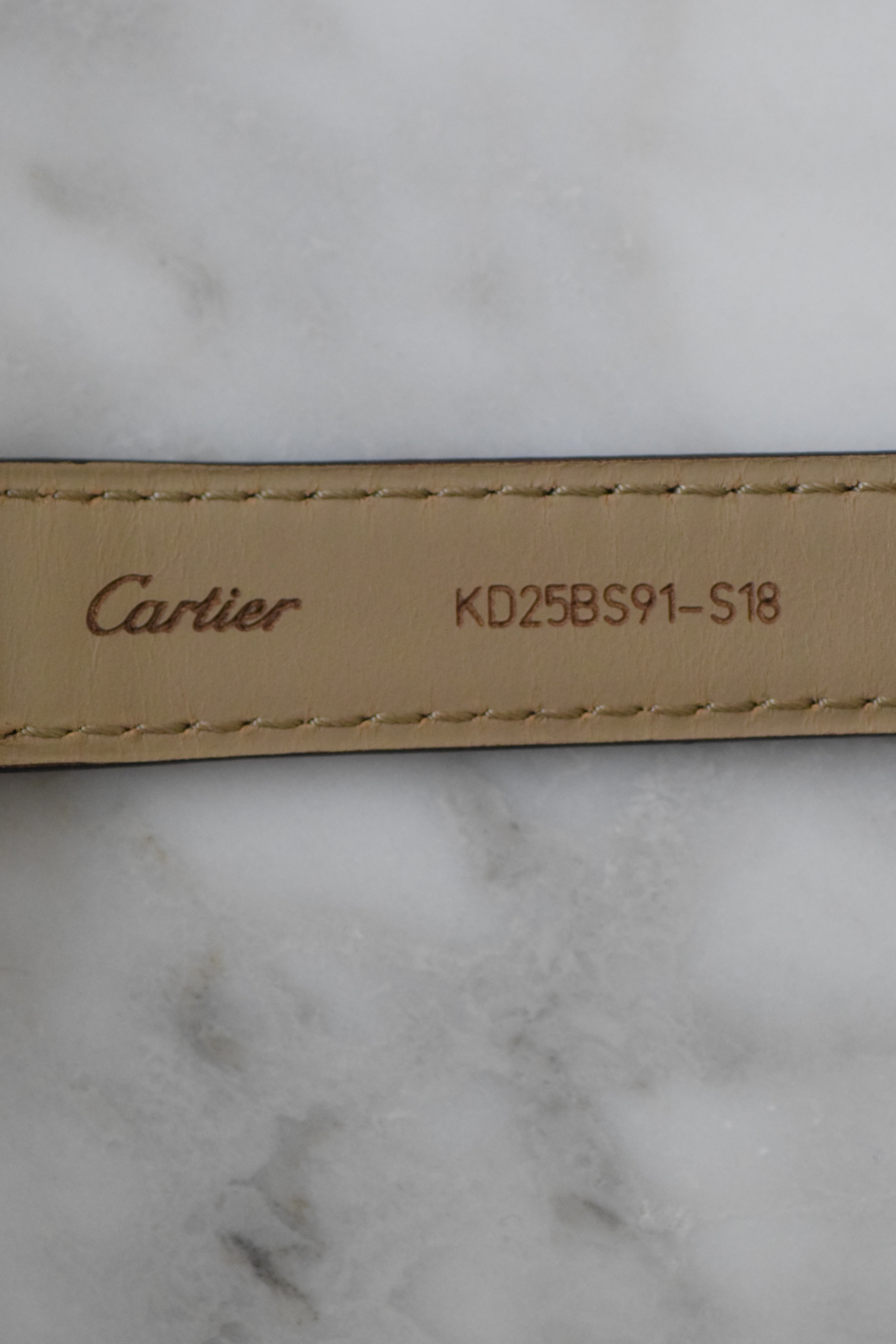 Must de Cartier Tank Vintage Watch, Ivory, Large Size, Hand-wound, Pure Silver with 18K Vermeil