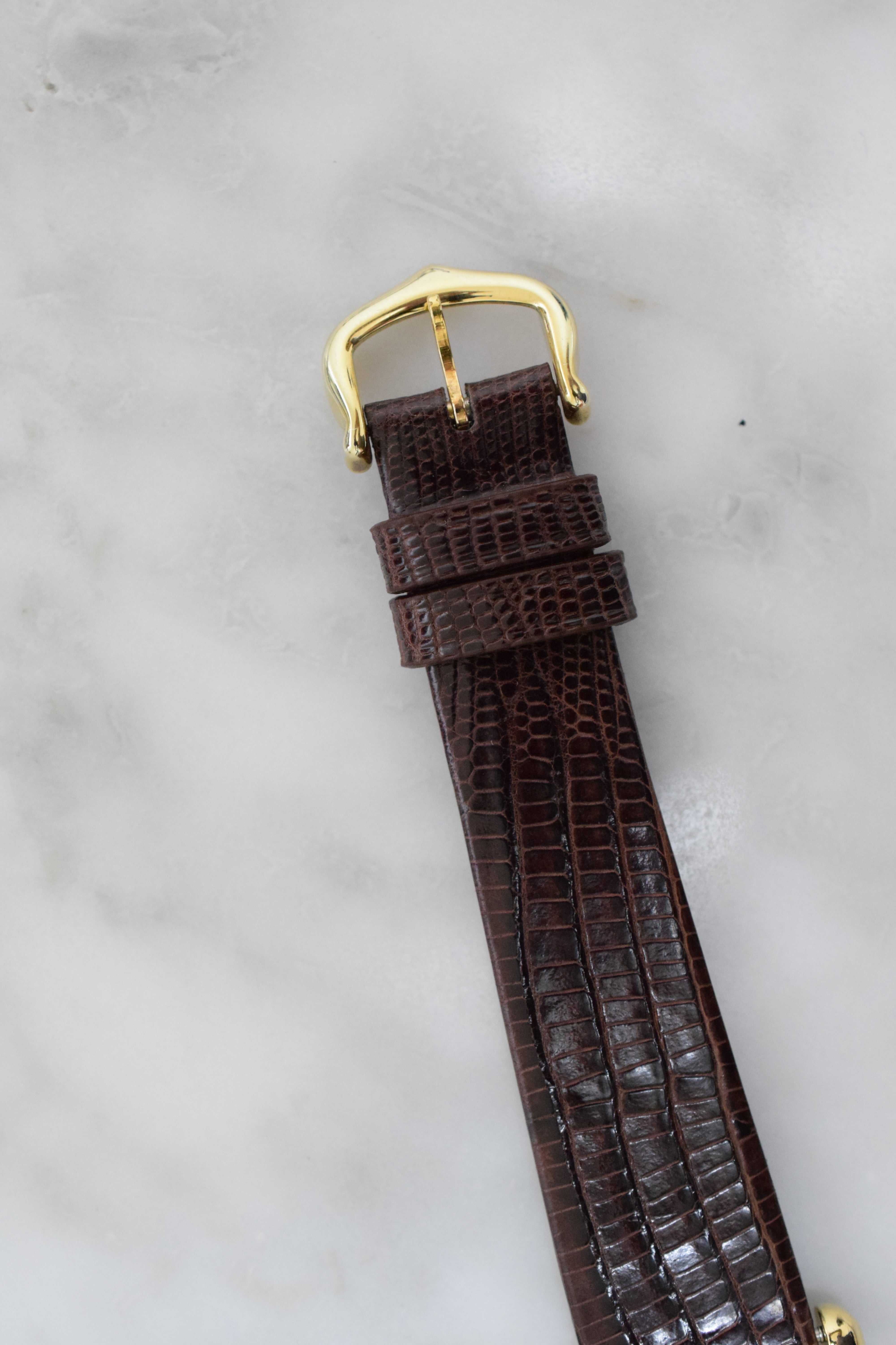 Must de Cartier Tank Vintage Watch Ivory LM Size Quartz Pure Silver with 18K Vermeil