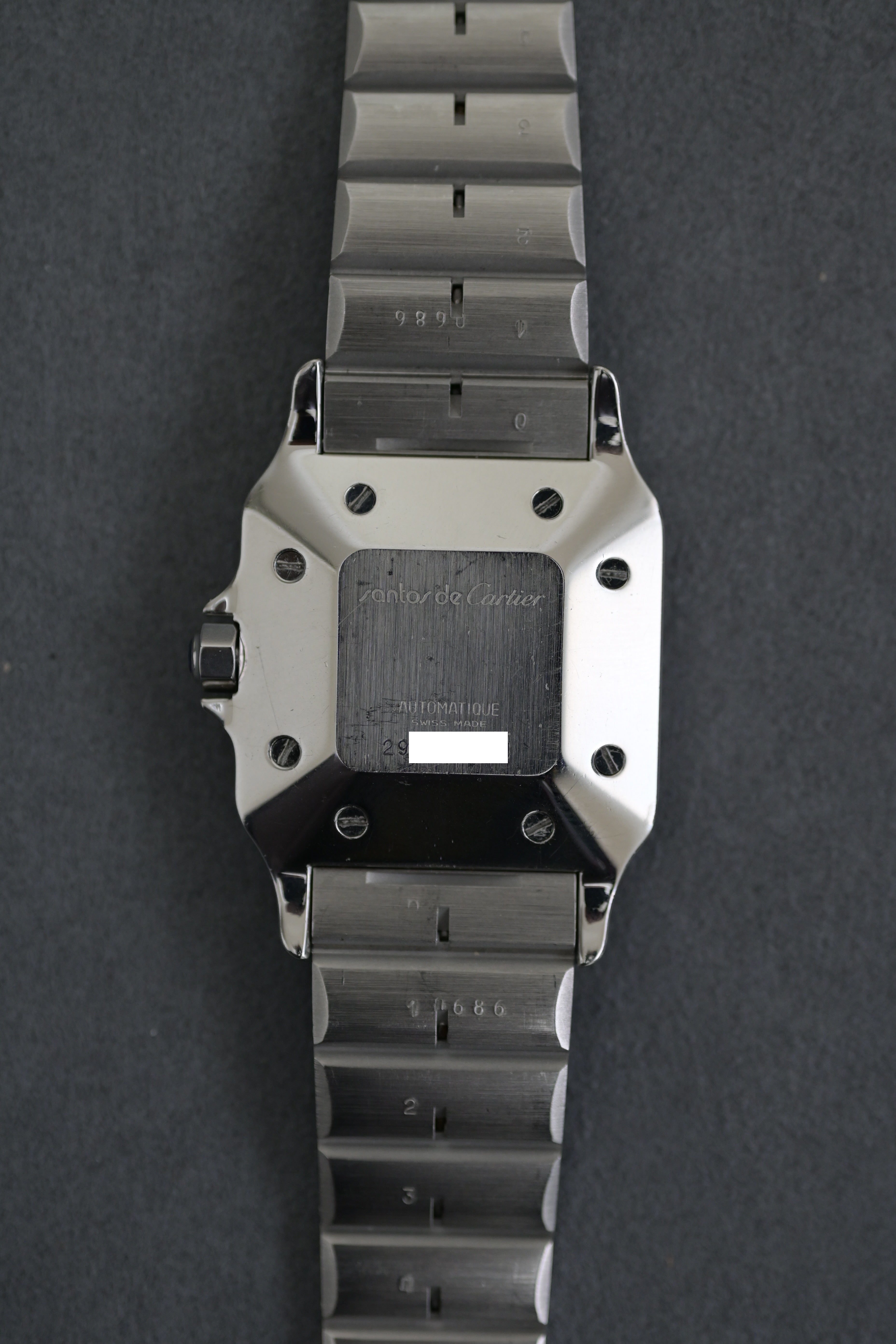 カルティエ サントスカレ LMサイズ Ref.2960 オールステンレスSS 自動巻モデル