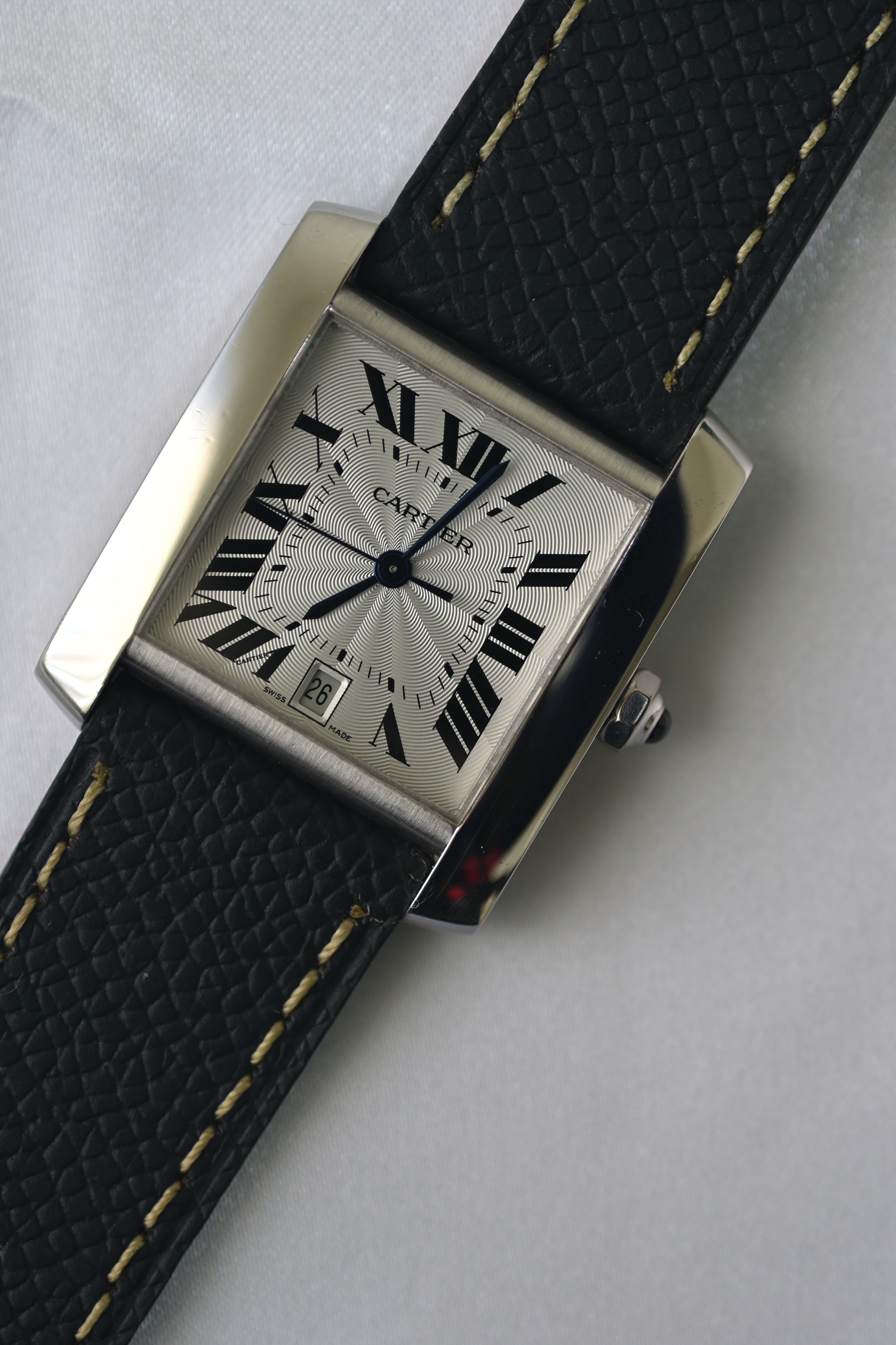 Cartier Tank Francaise LM size 18K white gold model Ref.2366
