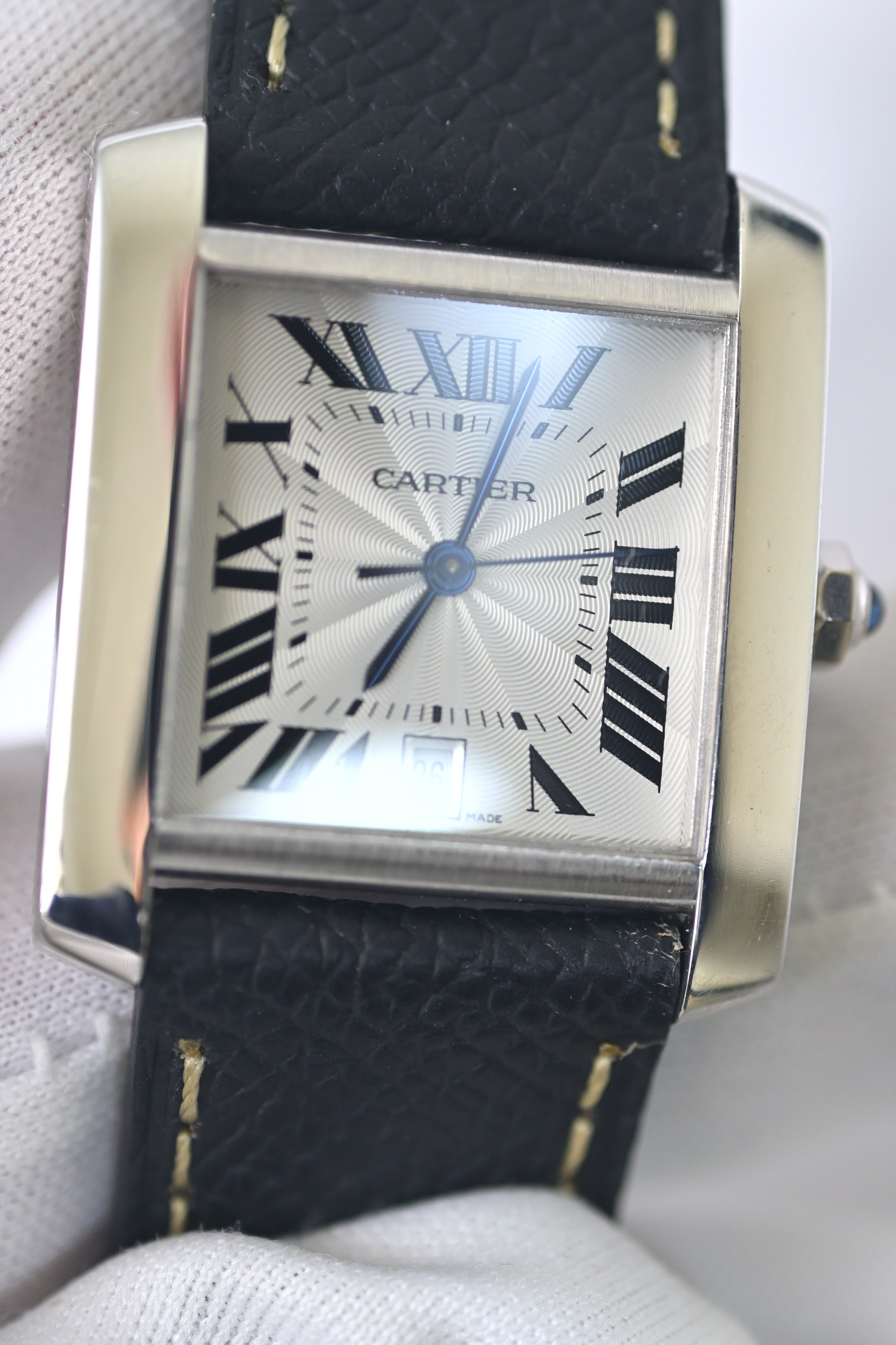 Cartier Tank Francaise LM size 18K white gold model Ref.2366