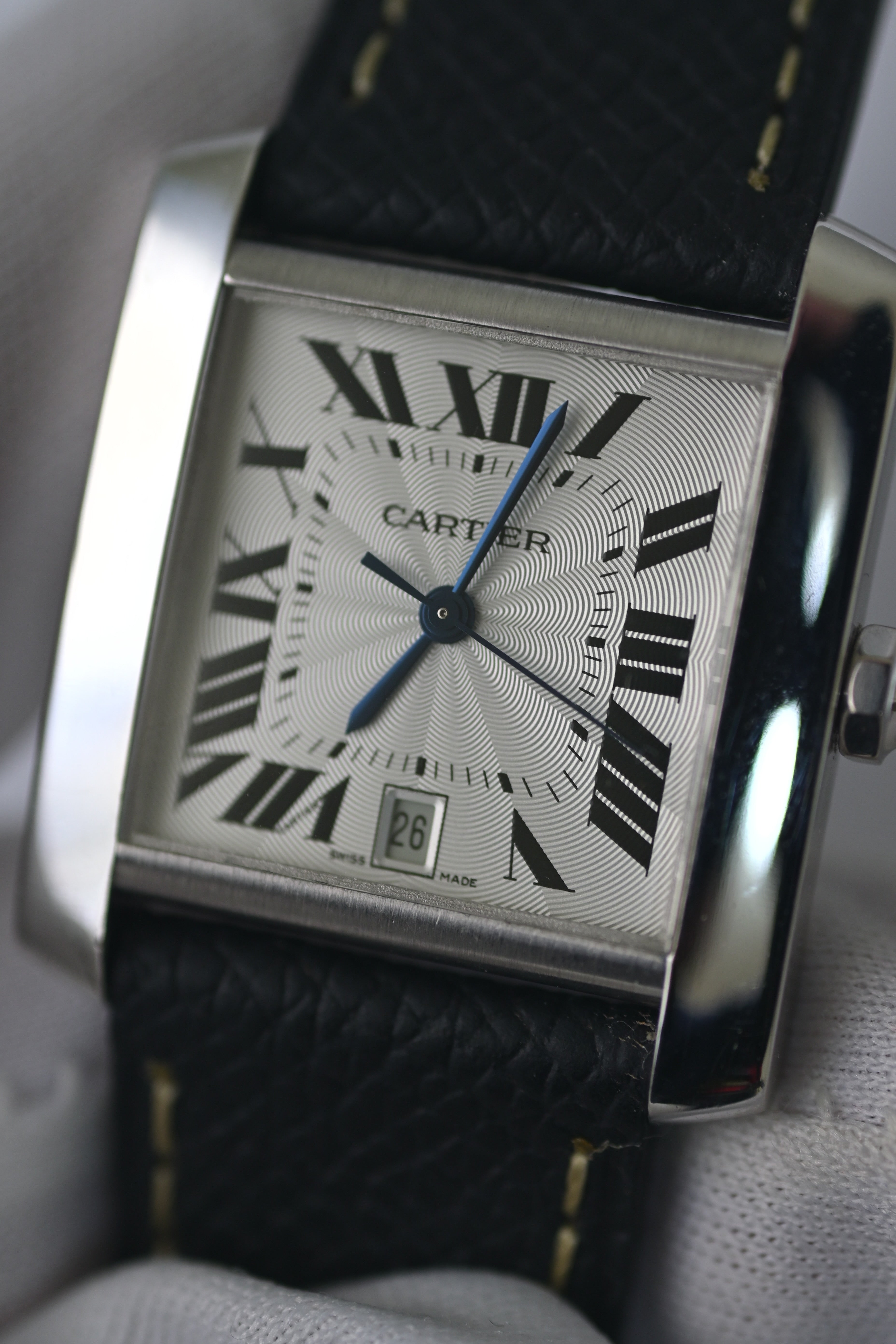Cartier Tank Francaise LM size 18K white gold model Ref.2366