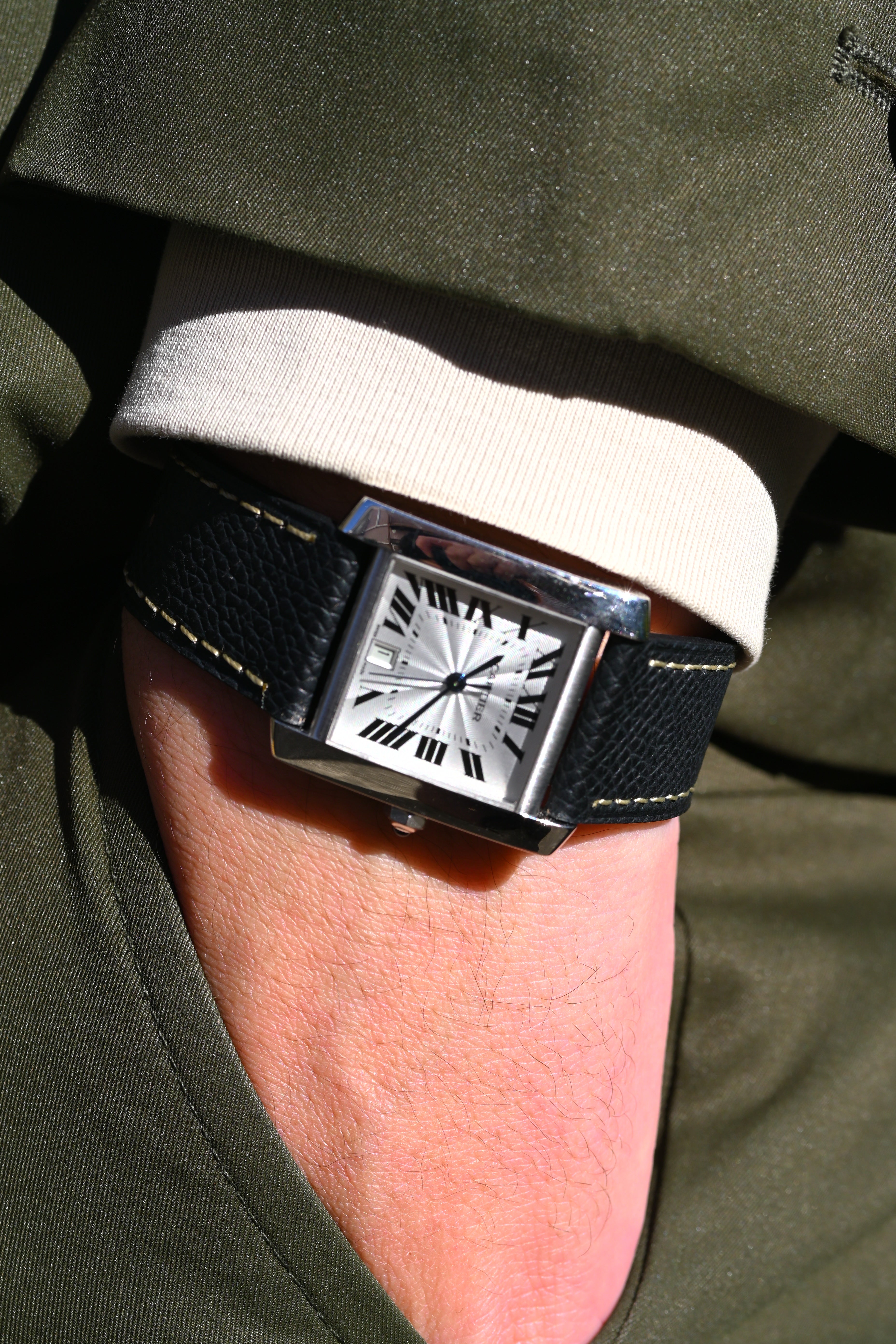 Cartier Tank Francaise LM size 18K white gold model Ref.2366