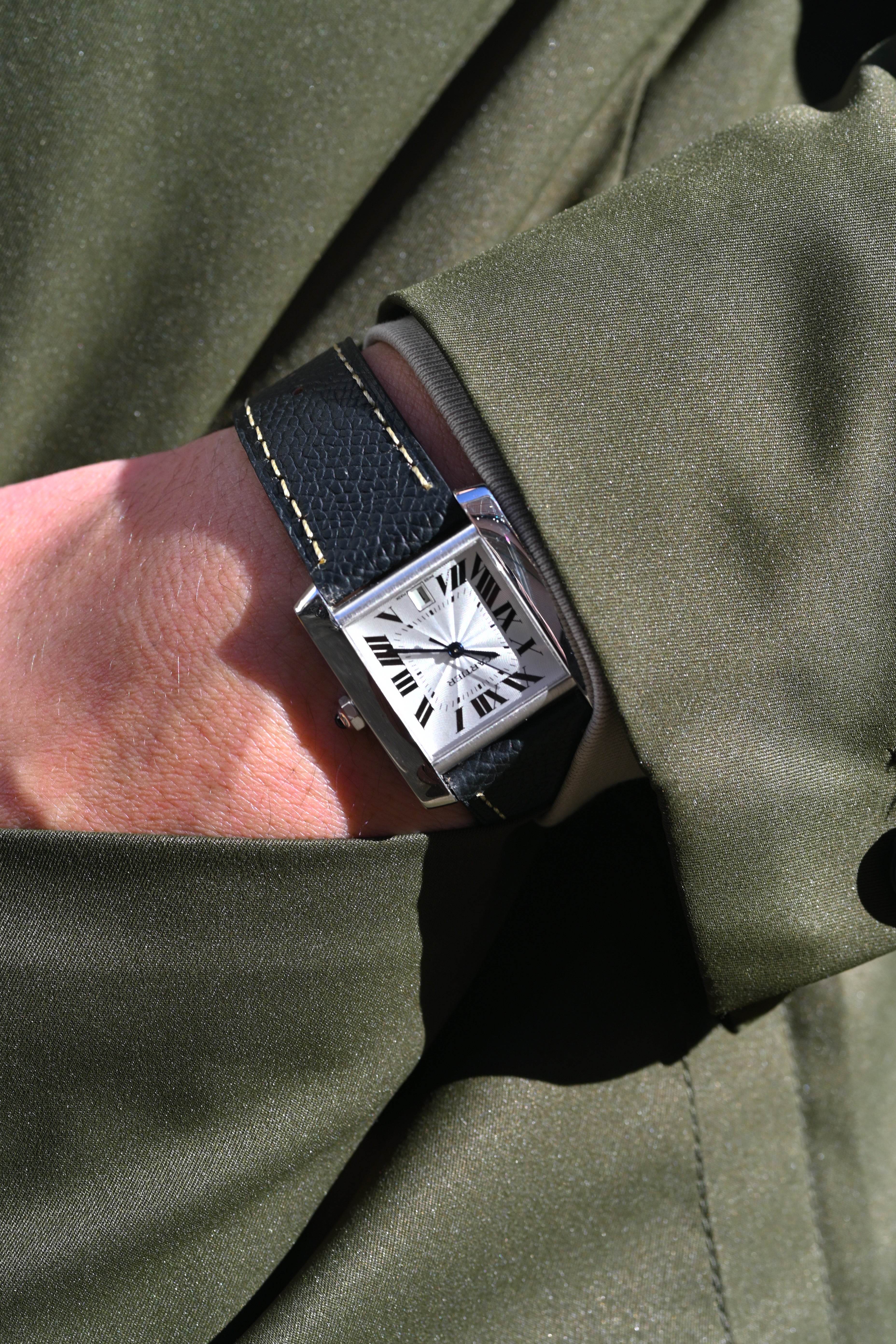 Cartier Tank Francaise LM size 18K white gold model Ref.2366