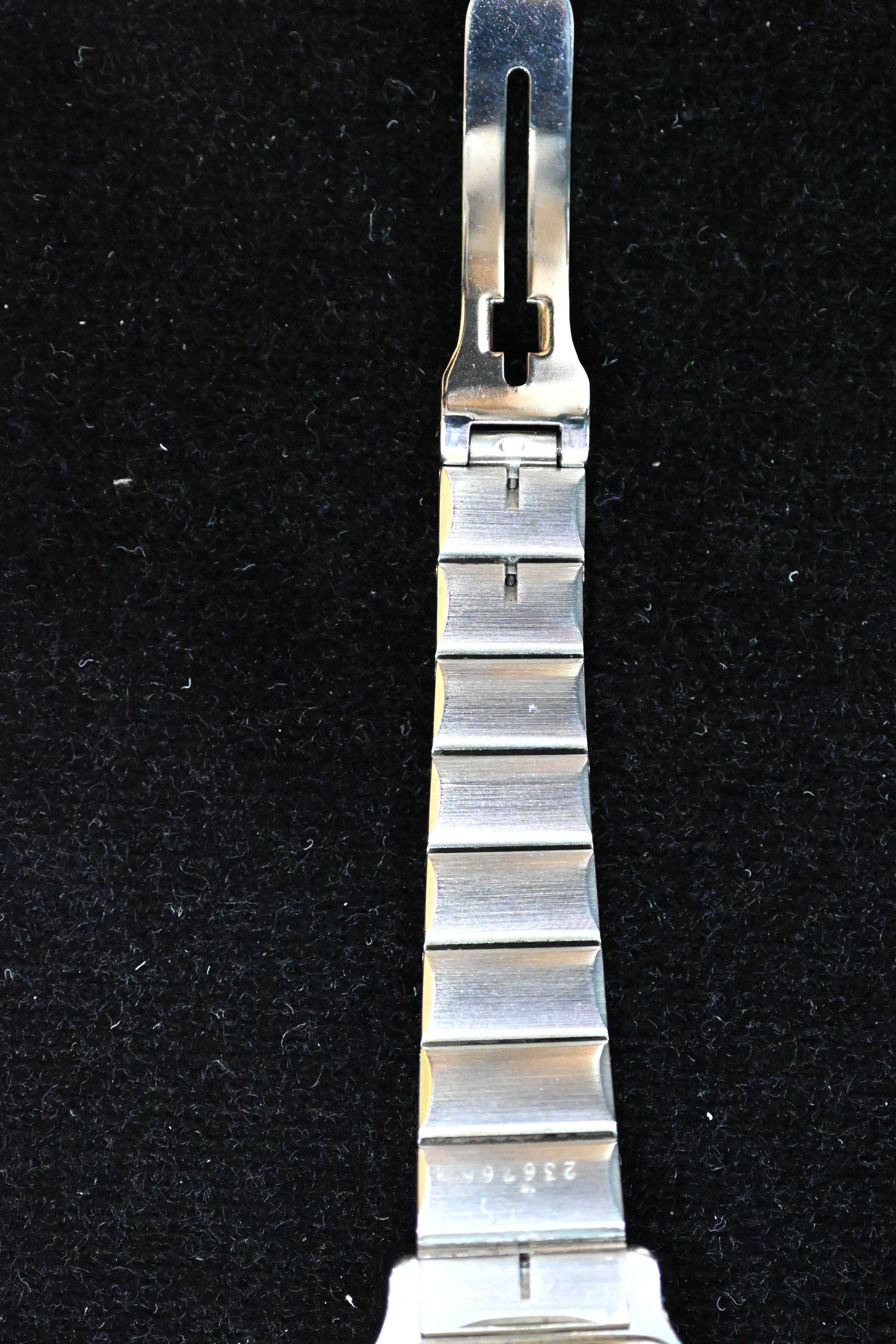 "International Warranty Included" Cartier Santos Galbe LM Size Godron Bracelet Stainless Steel x Gold Combination Automatic Model Ref.2961