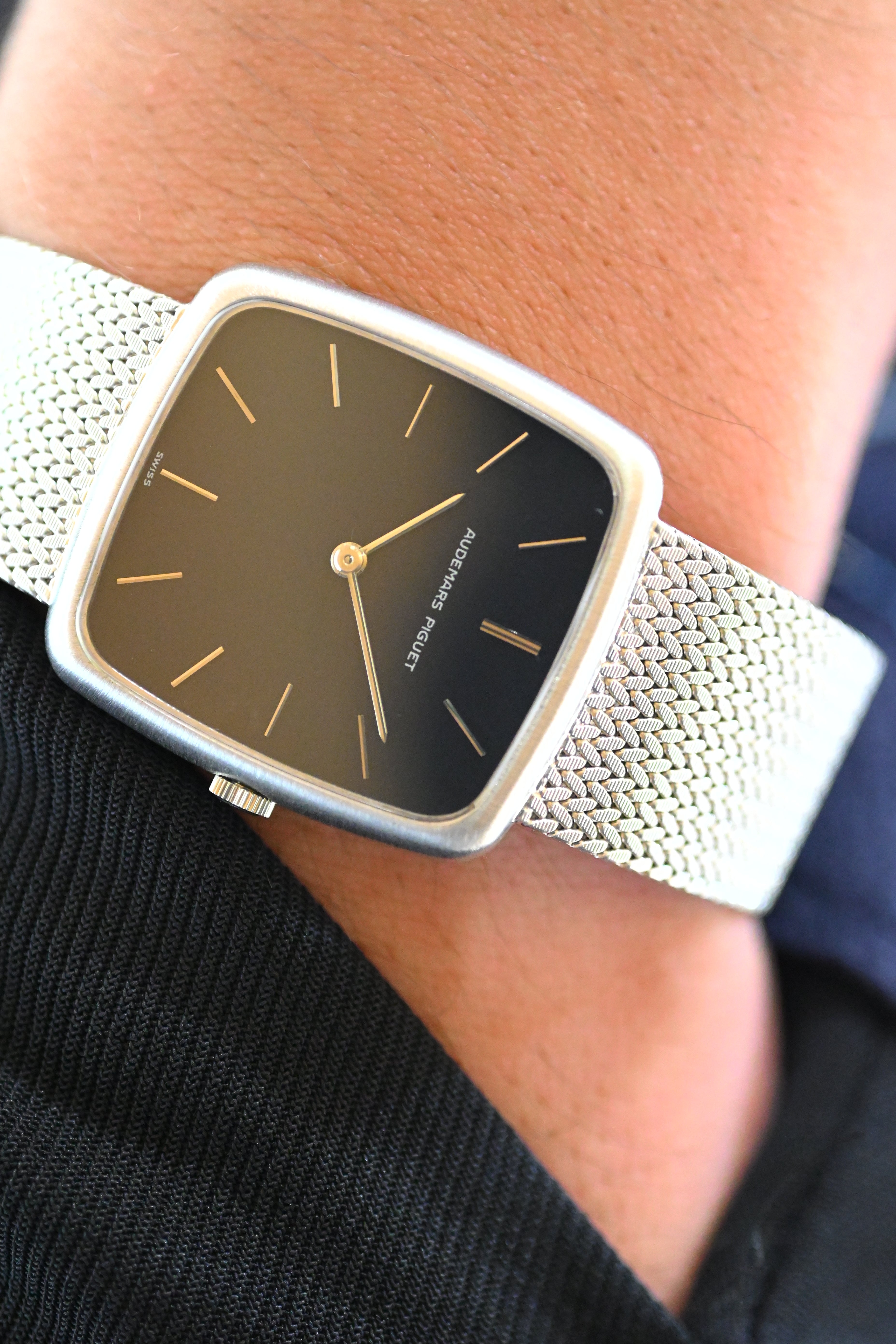 AUDEMARS PIGUET オーデマピゲ 18KWG ブレス一体型 1970年代