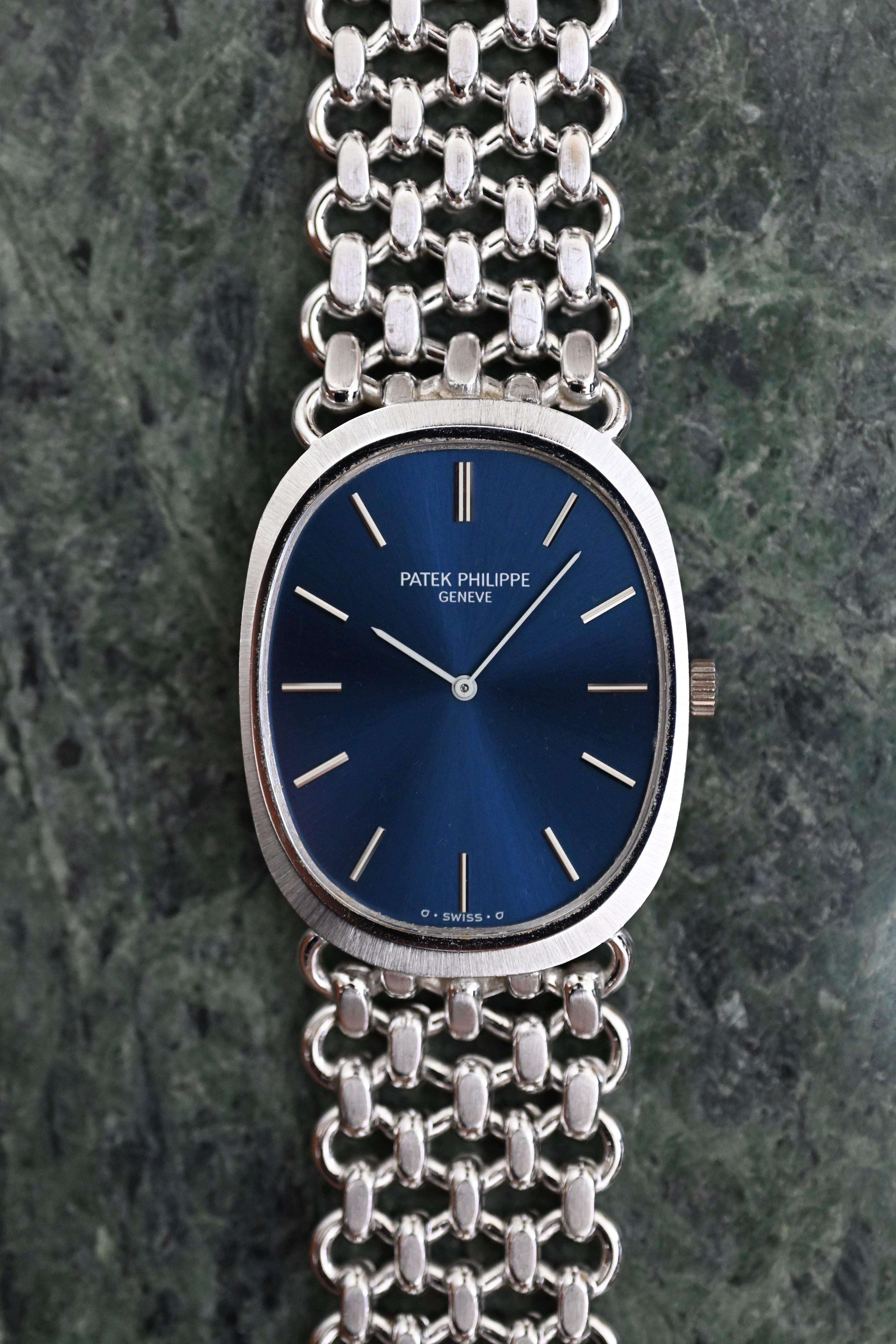 PATEK PHILIPPE パテックフィリップ エリプス 18KWG ブレス一体型 Ref.3577