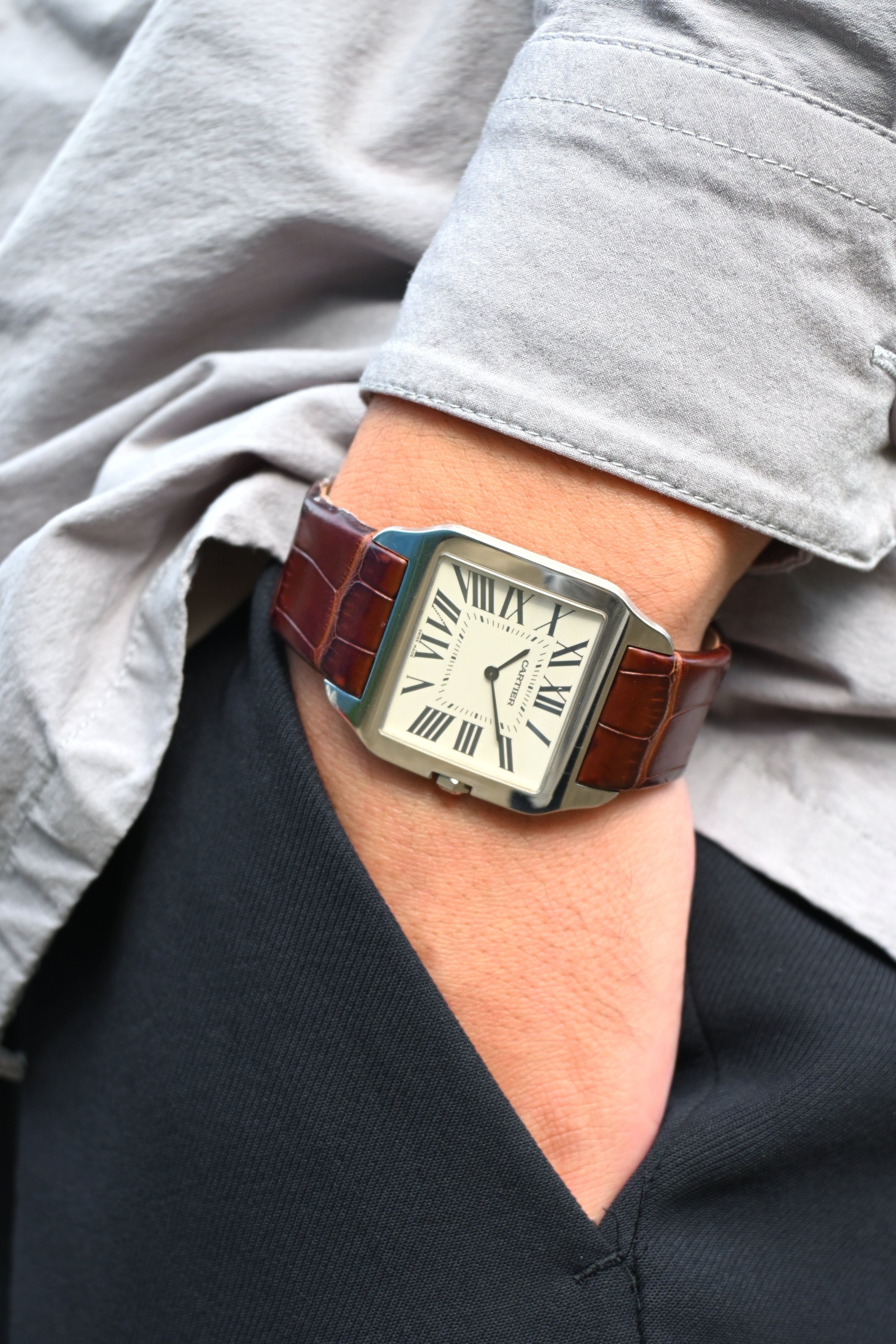 オーバーホール中【保証書付き】サントスデュモン Ref.2651 WGモデル