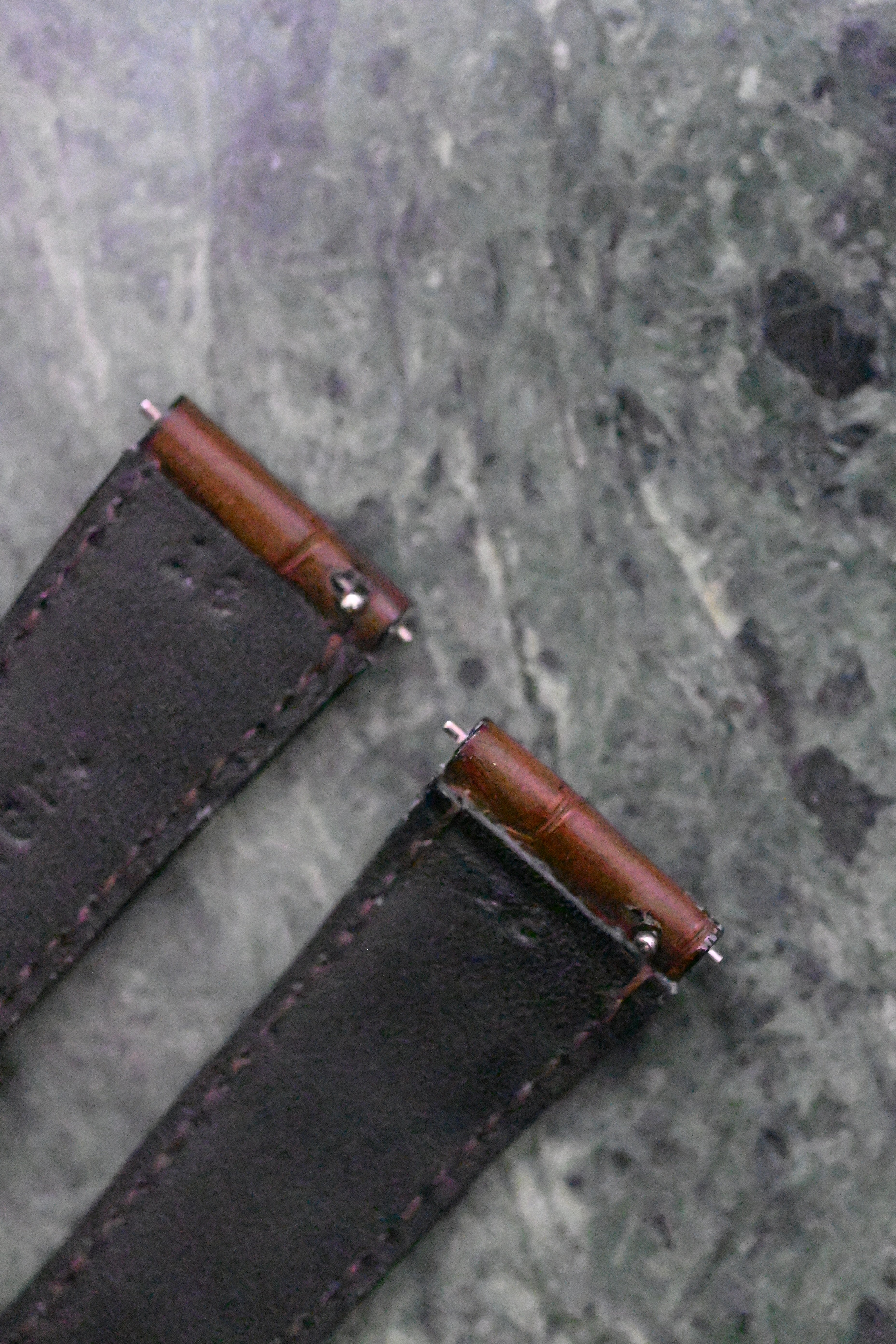 腕時計ベルト【アリゲーター/ダークブラウン竹腑】