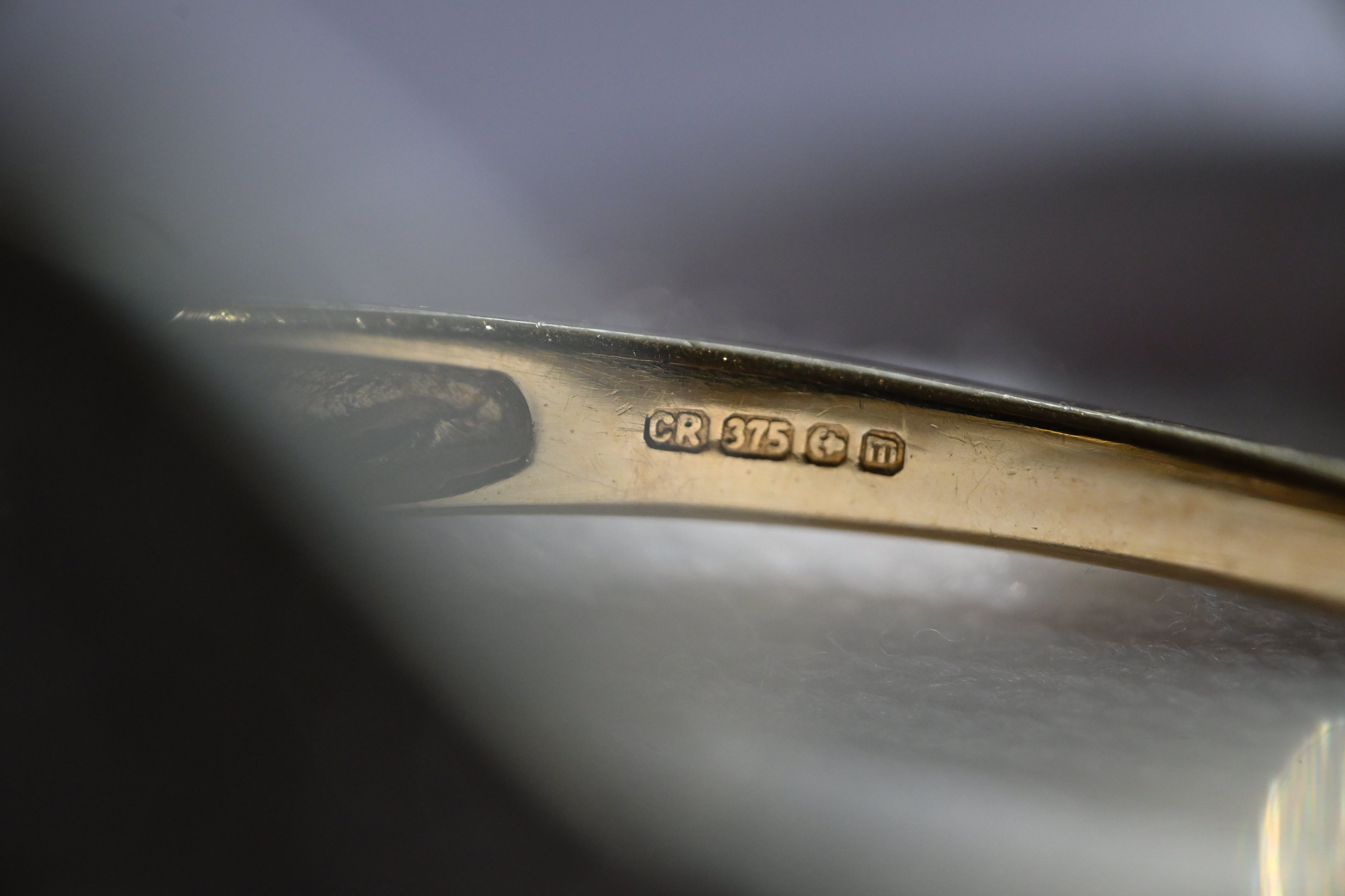 ヴィンテージ ダイヤモンドリング 1ct 9KYG 1986年製 英国 バーミンガム