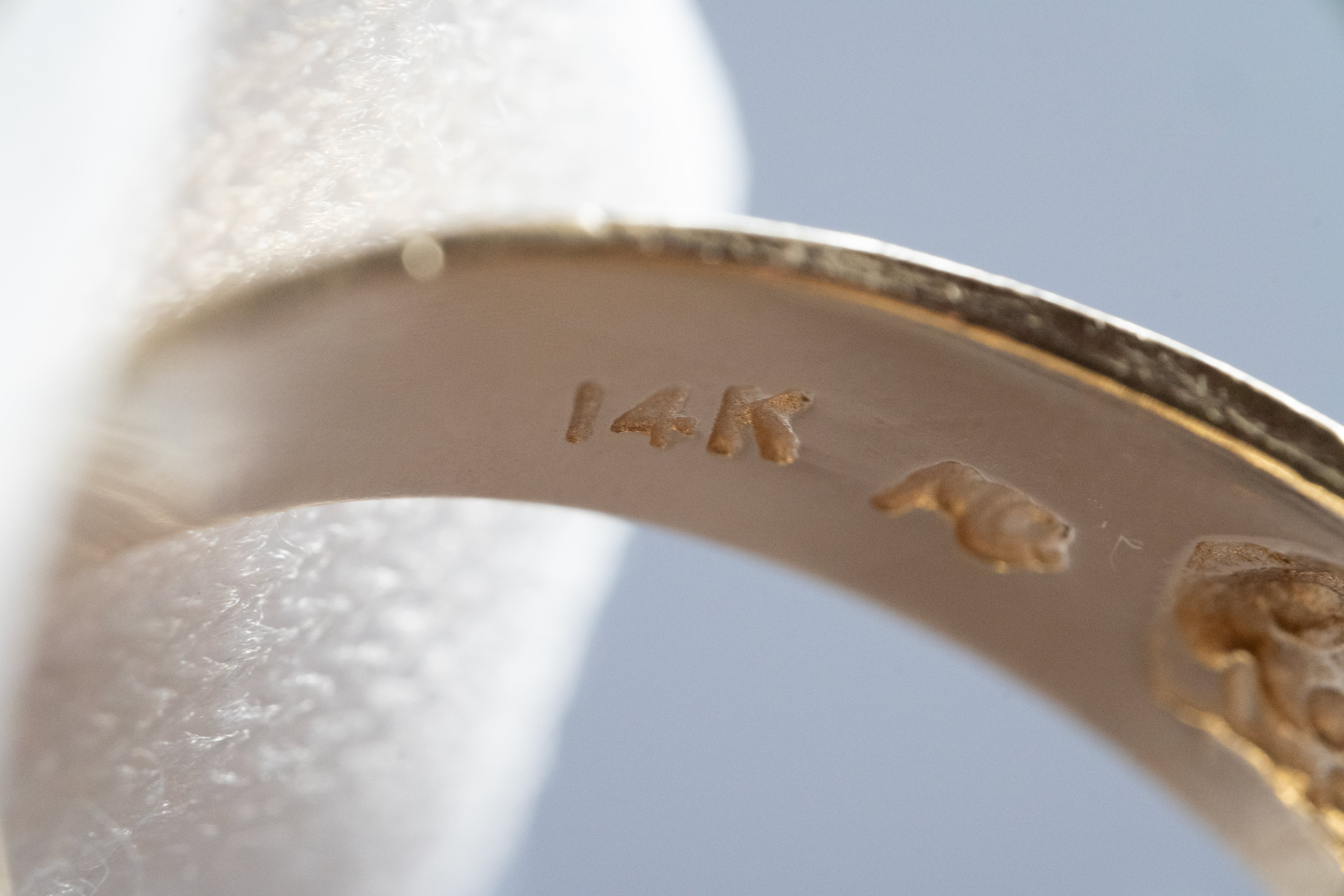 14K 6.40g ヴィンテージ・アーキテクチュアル・カクテルリング