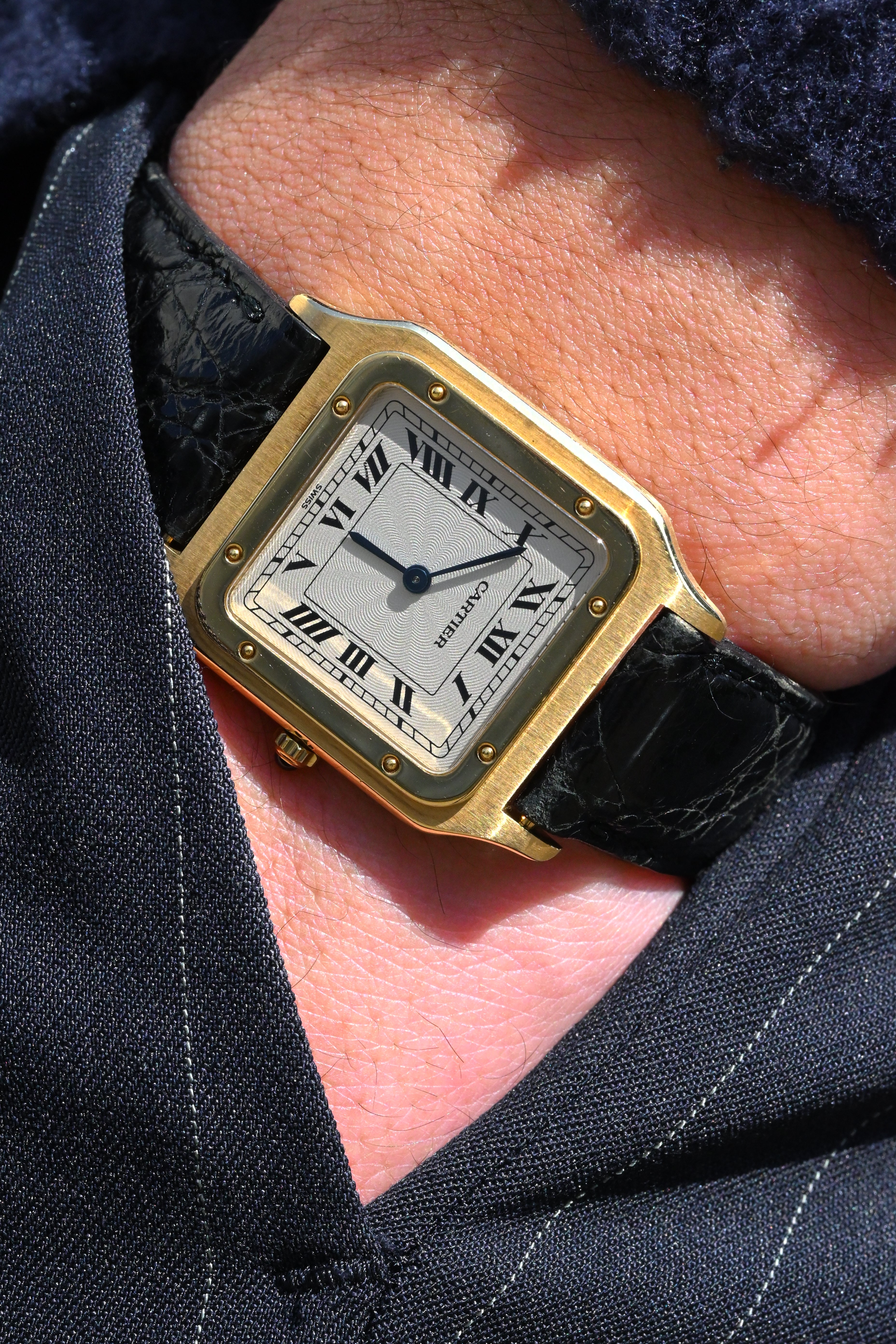 【保証書付】CARTIER サントスデュモンLM エクストラフラット Ref.821054