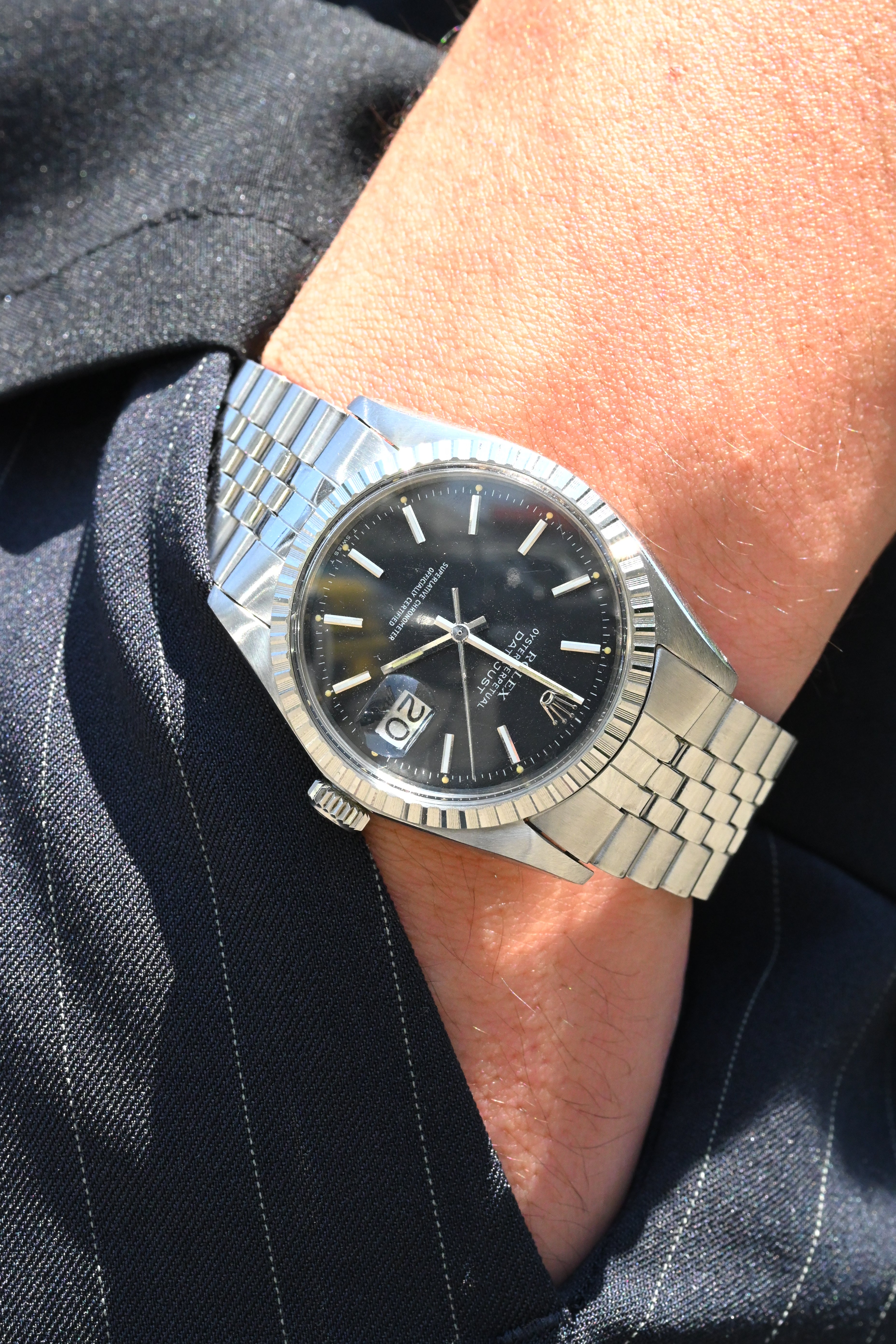 ROLEX ロレックス デイトジャスト Ref.1603 黒文字盤