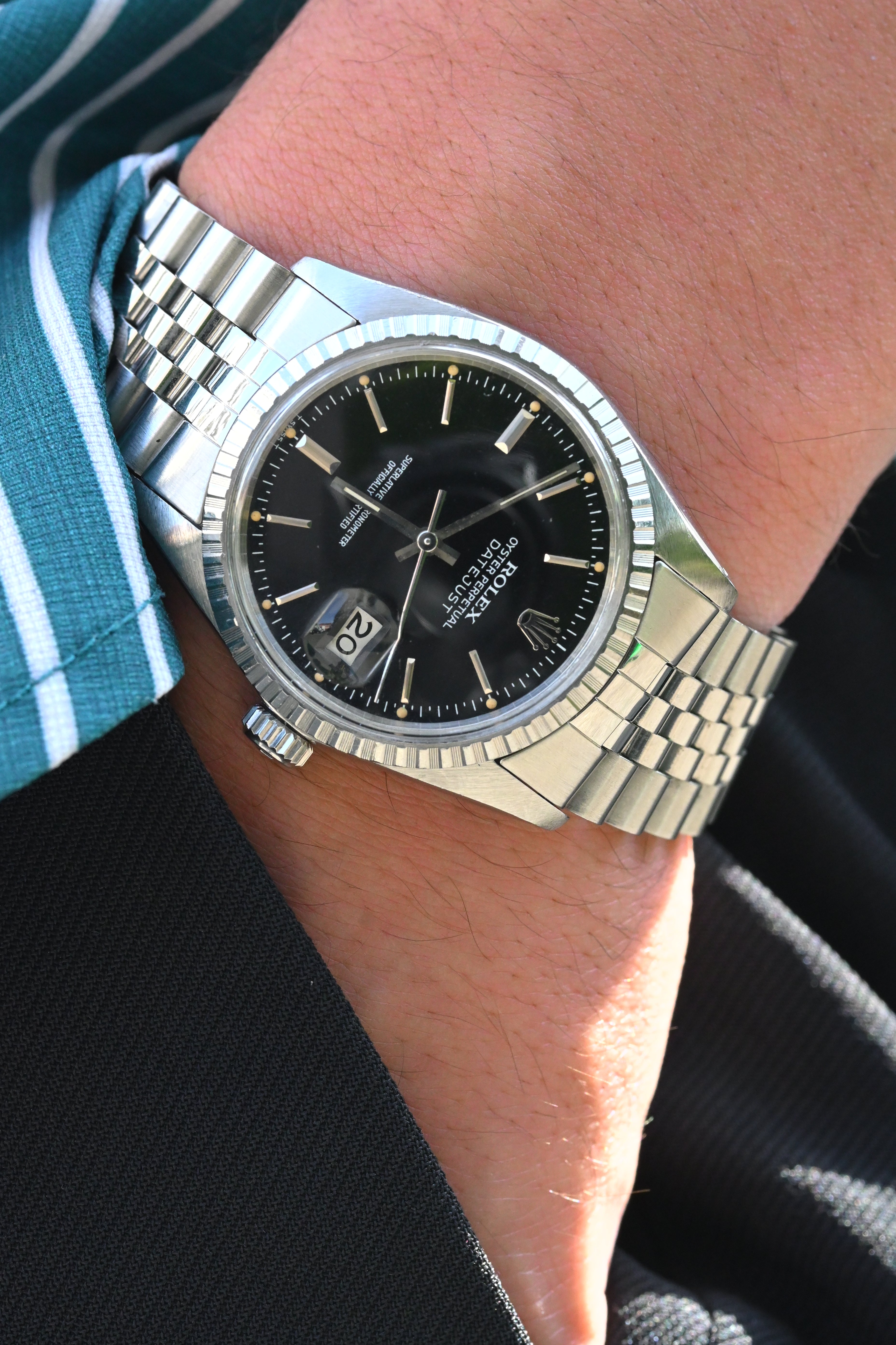 ROLEX ロレックス デイトジャスト Ref.16030 黒文字盤 ミラー