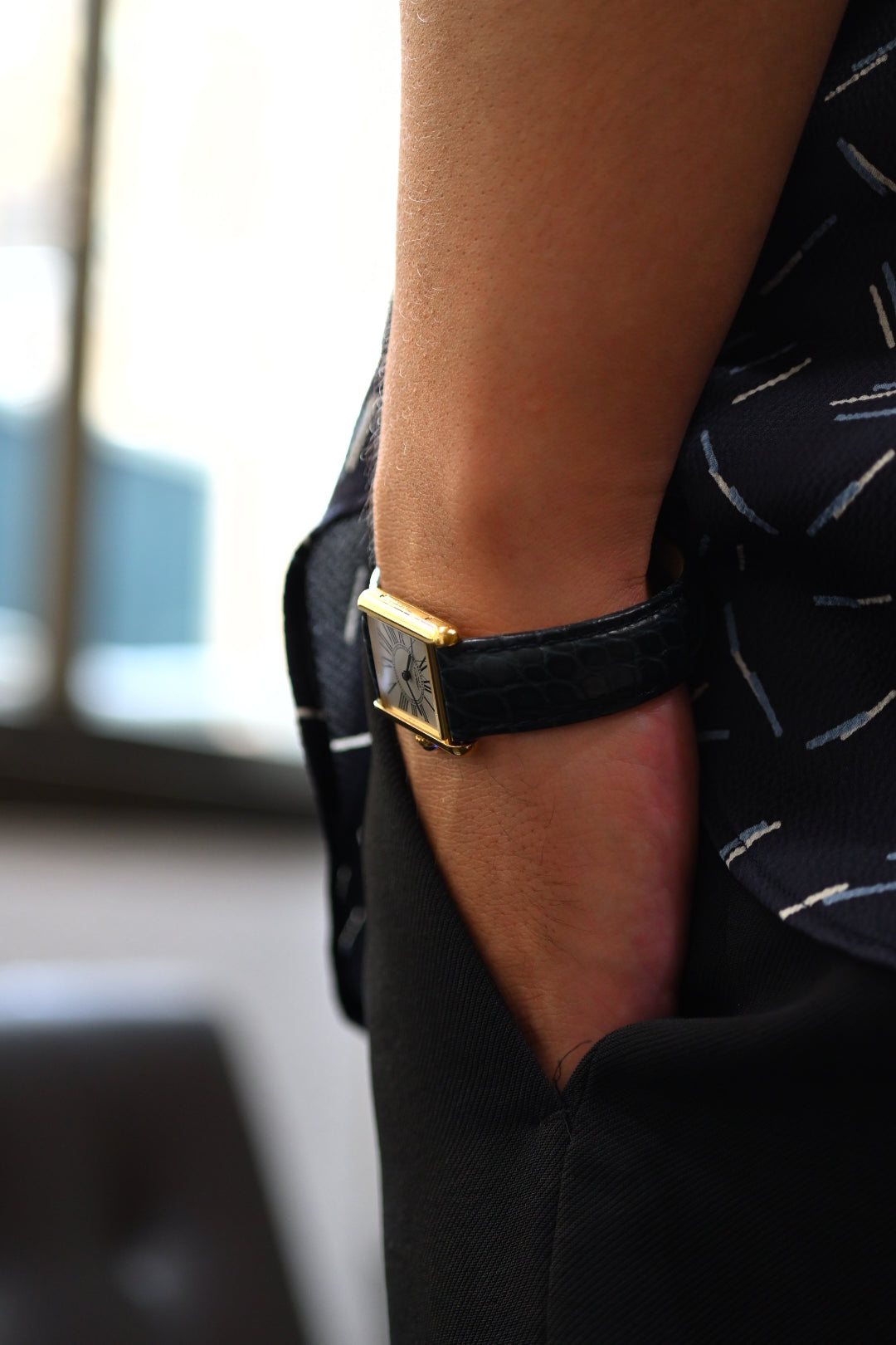 CARTIER カルティエ マストタンク LMサイズ オパラン クォーツ