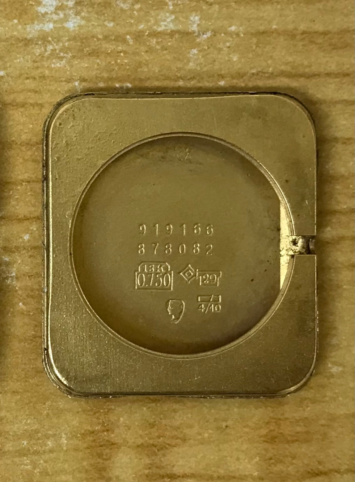 1970年代 カルティエ タンク 18Kスクエアケース&バックル ステップベゼル ヘキサゴン型