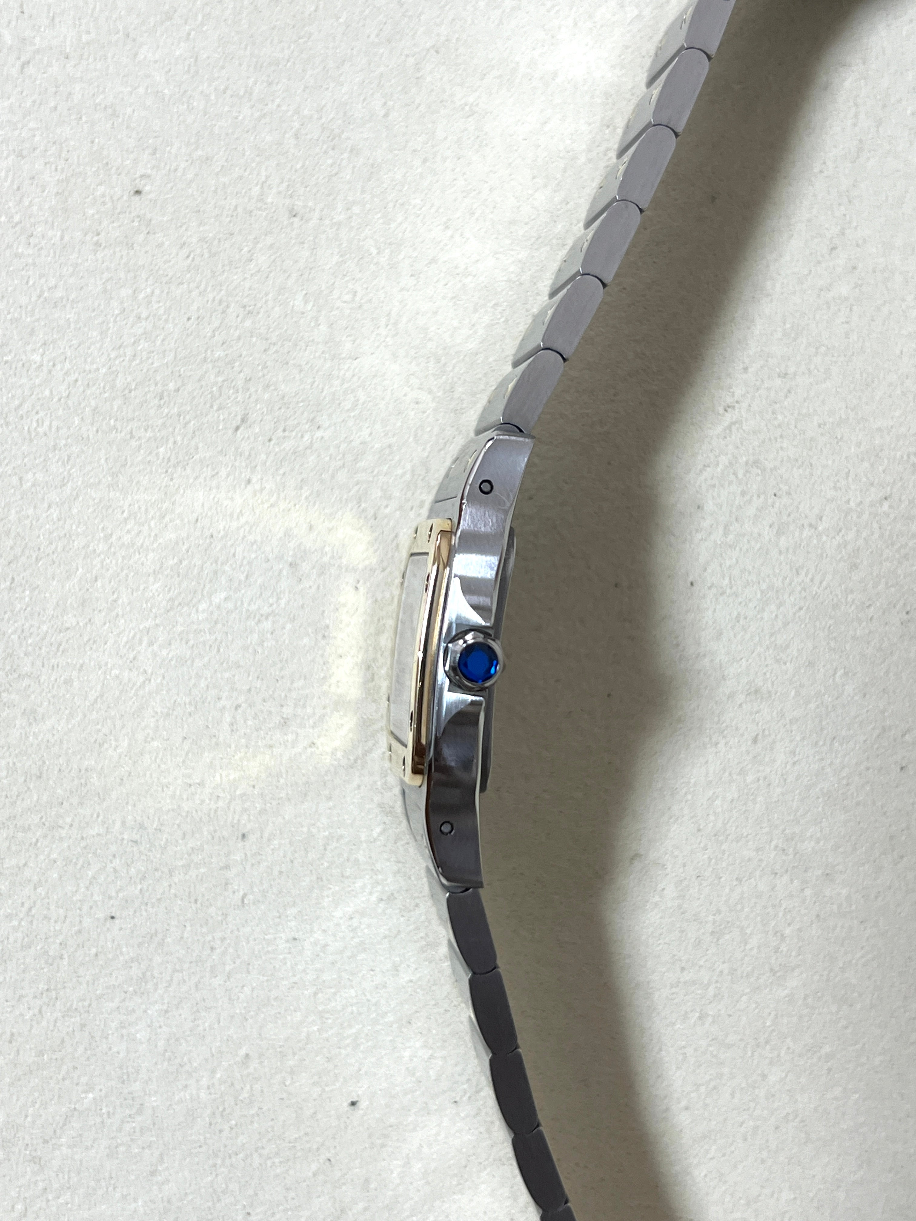 カルティエ サントスガルべSMサイズ コンビ クオーツ レディースウォッチ(ボックス付き)