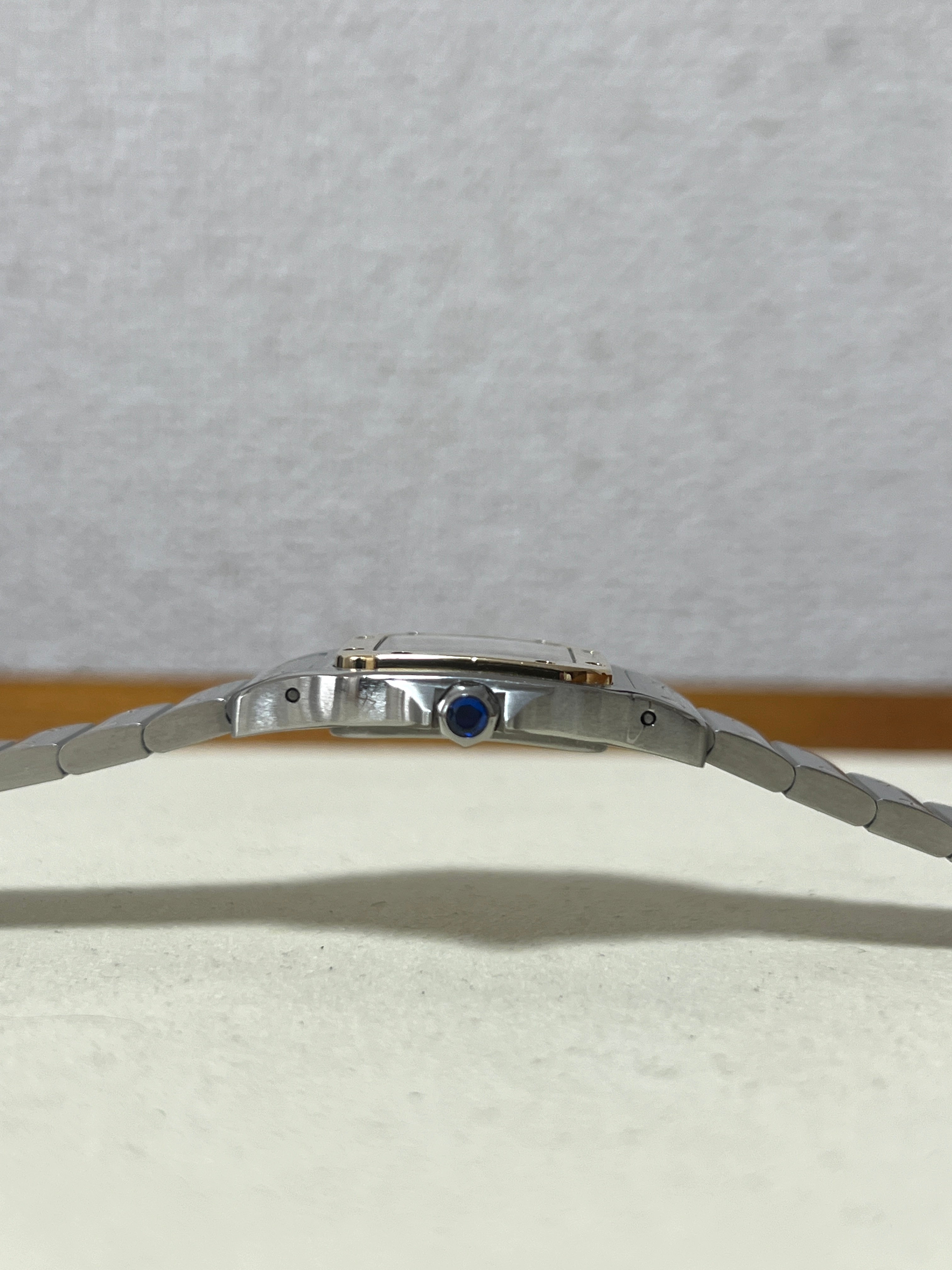 カルティエ サントスガルべSMサイズ コンビ クオーツ レディースウォッチ(ボックス付き)