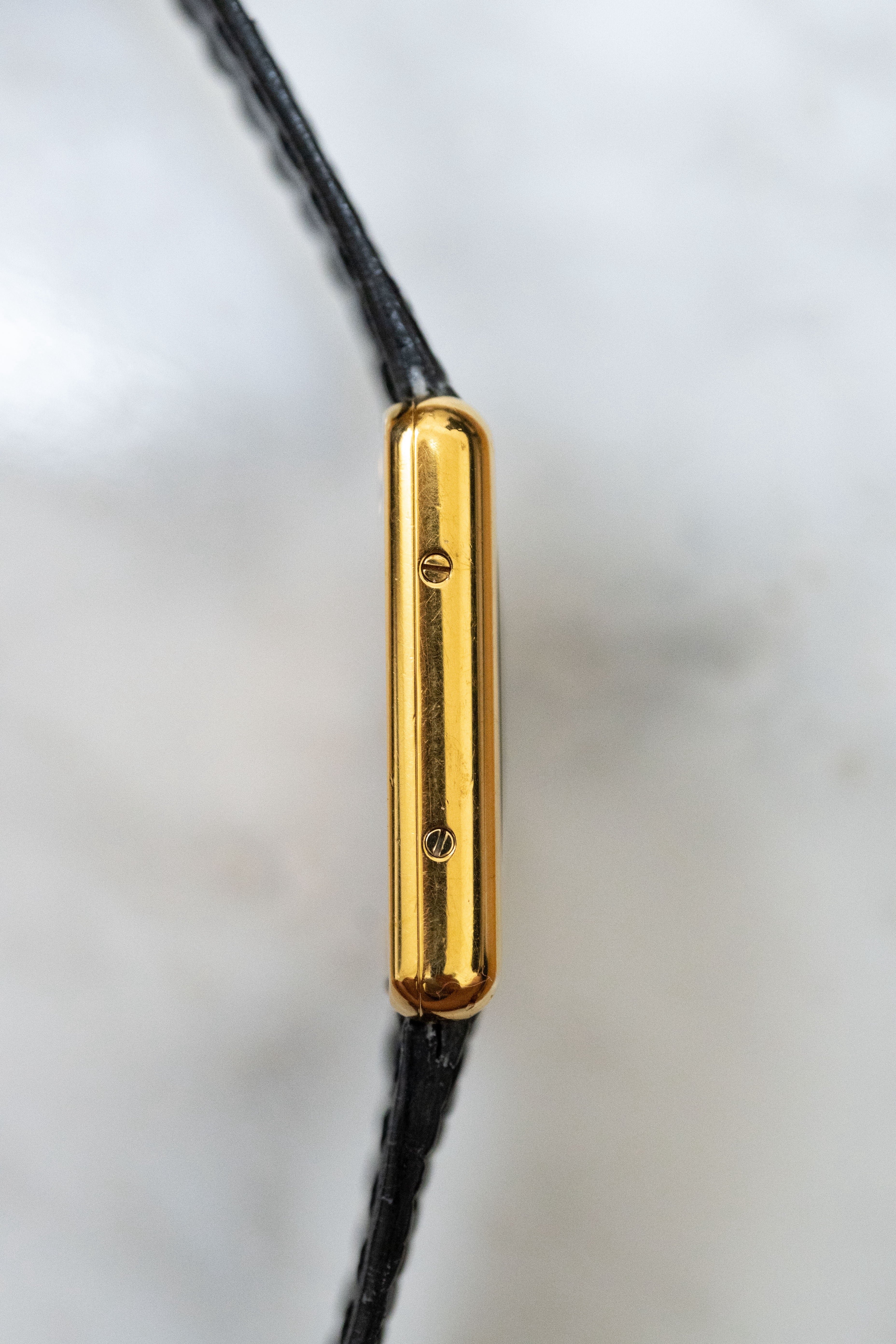 CARTIER カルティエ マストタンク 黒文字盤 SMサイズ クォーツ