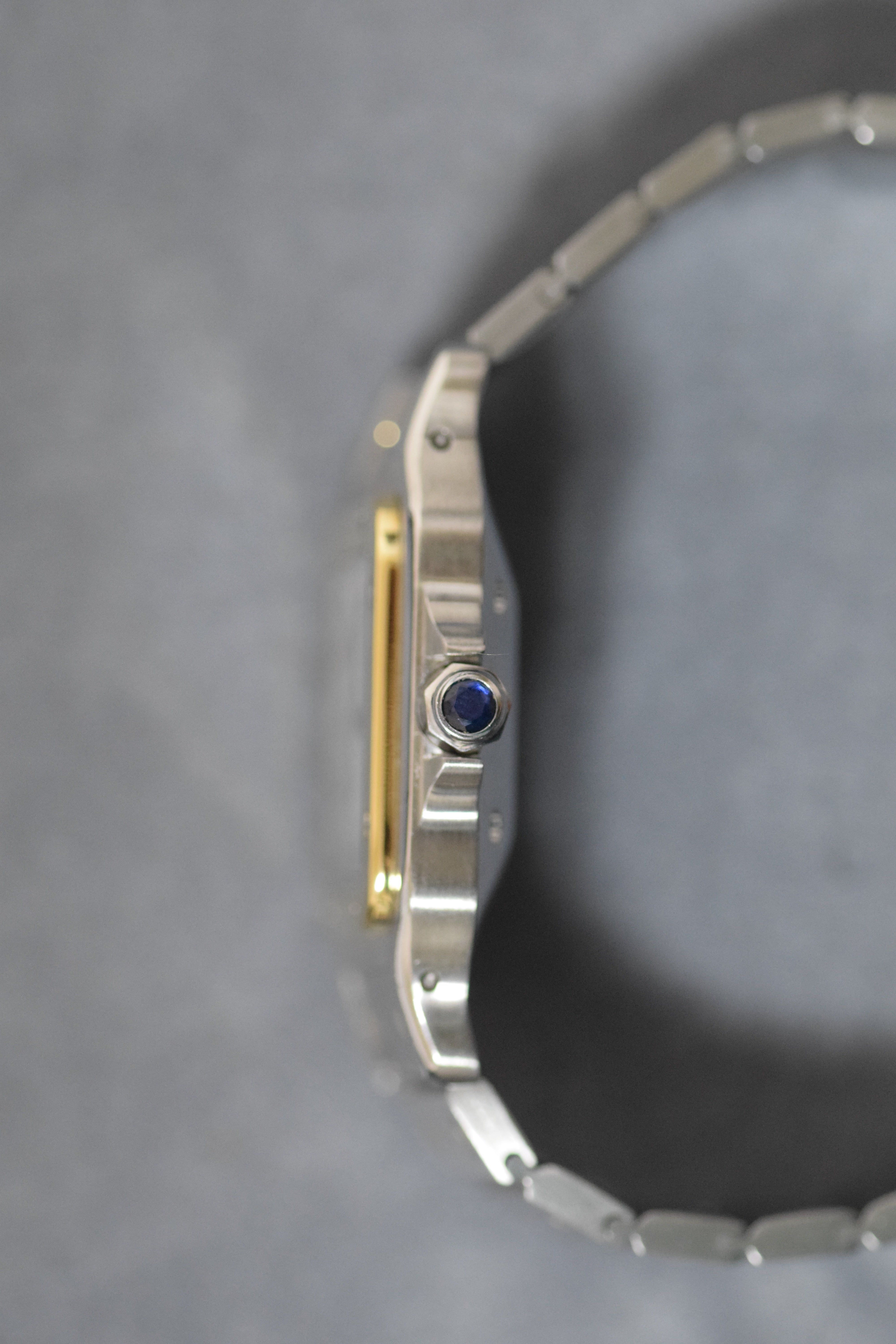 Cartier Santos Galbee LM size stainless steel x gold combination automatic model Ref: 2961