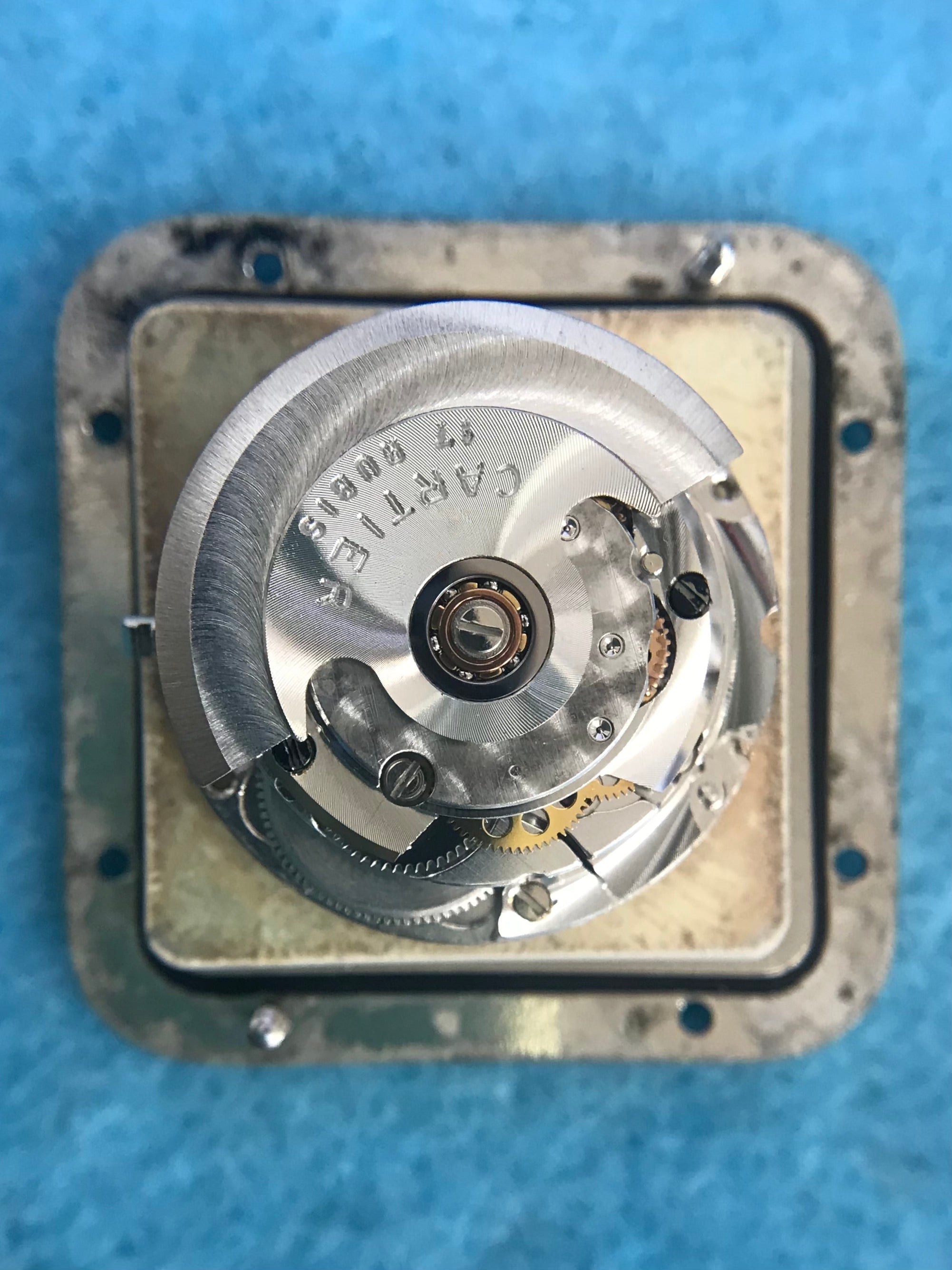 Cartier Santos Galbee LM size stainless steel x gold combination automatic model Ref: 2961